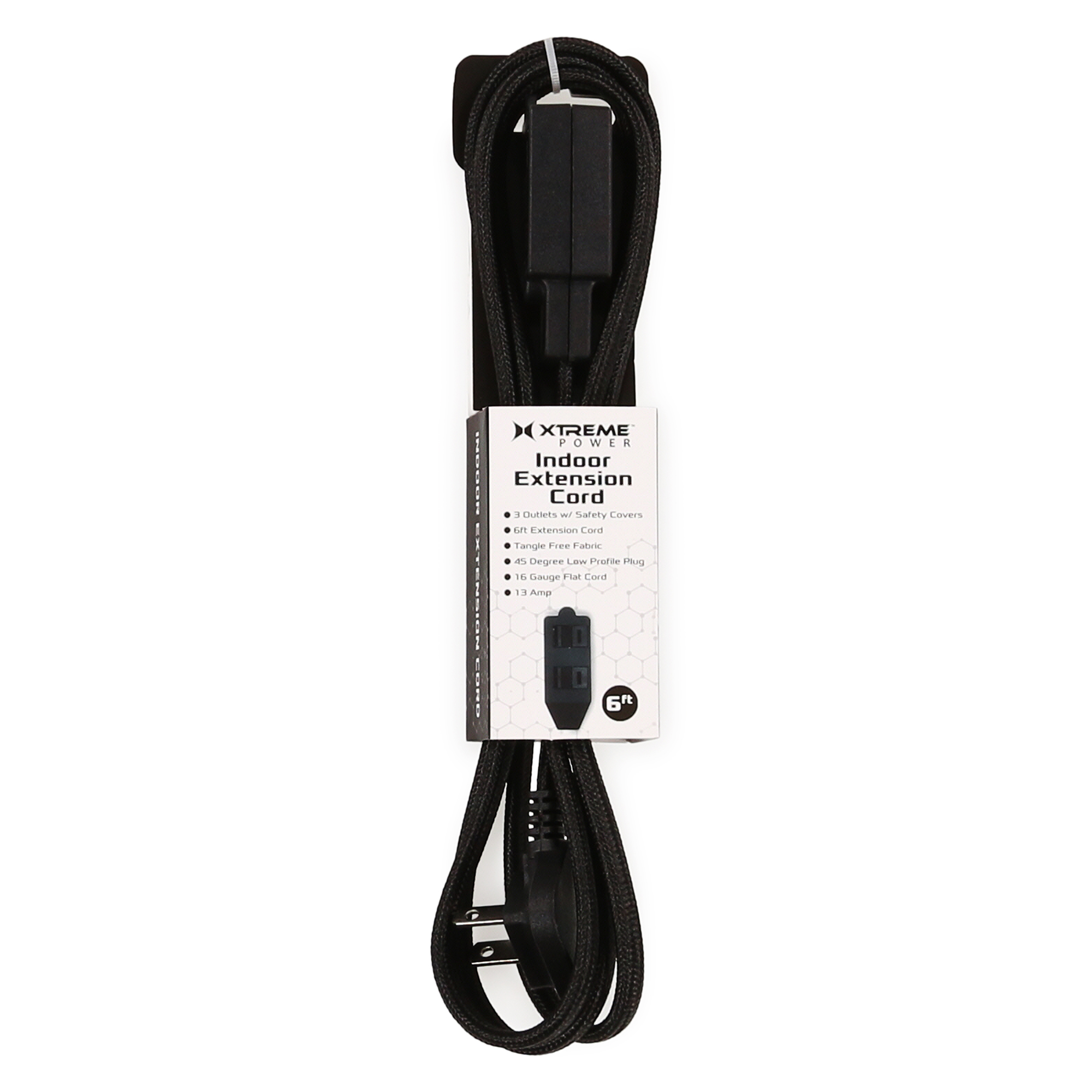 6ft Extension Cord With 3 Outlets