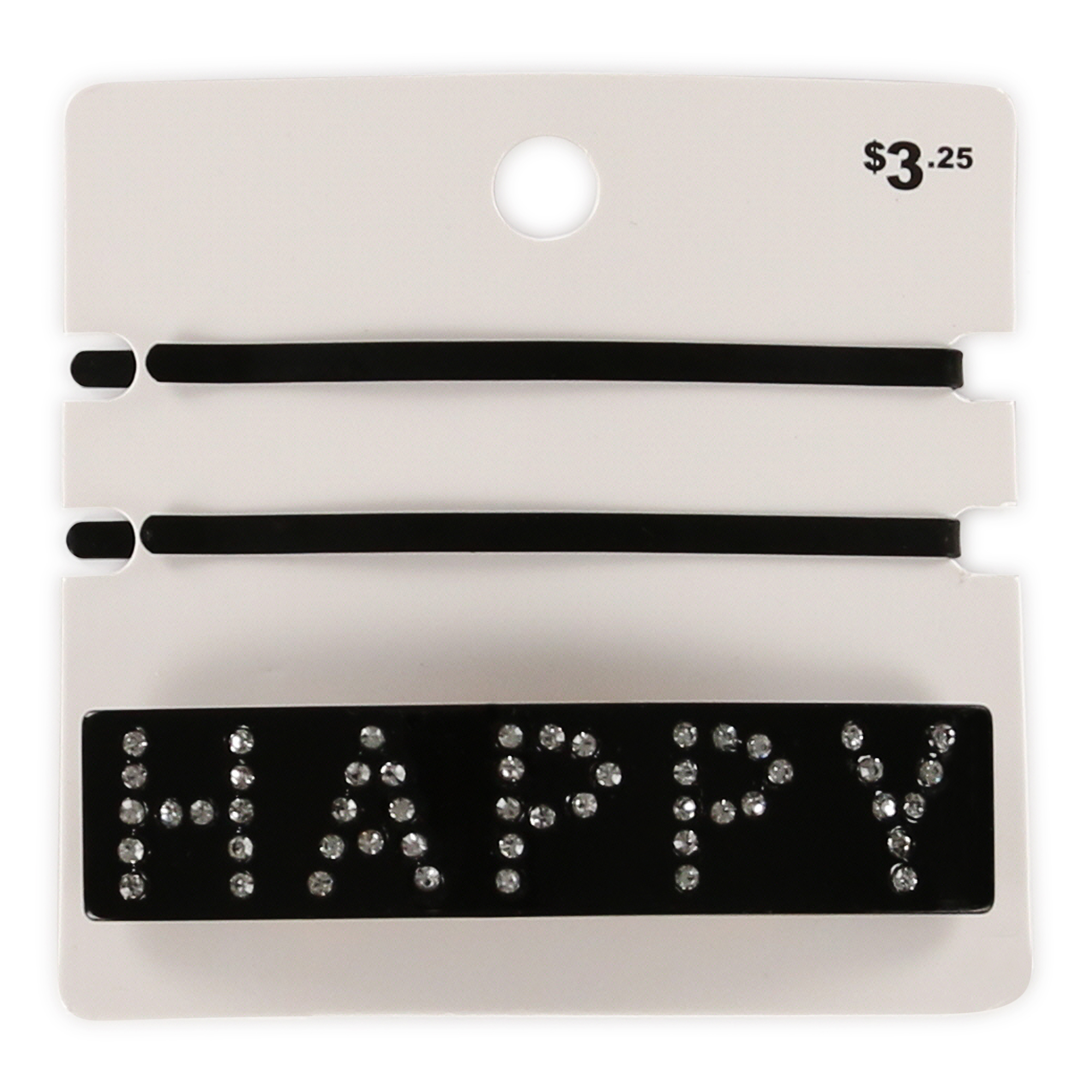 Tortoise Shell Hair Clip w/ Bling Quote 3-Piece Set