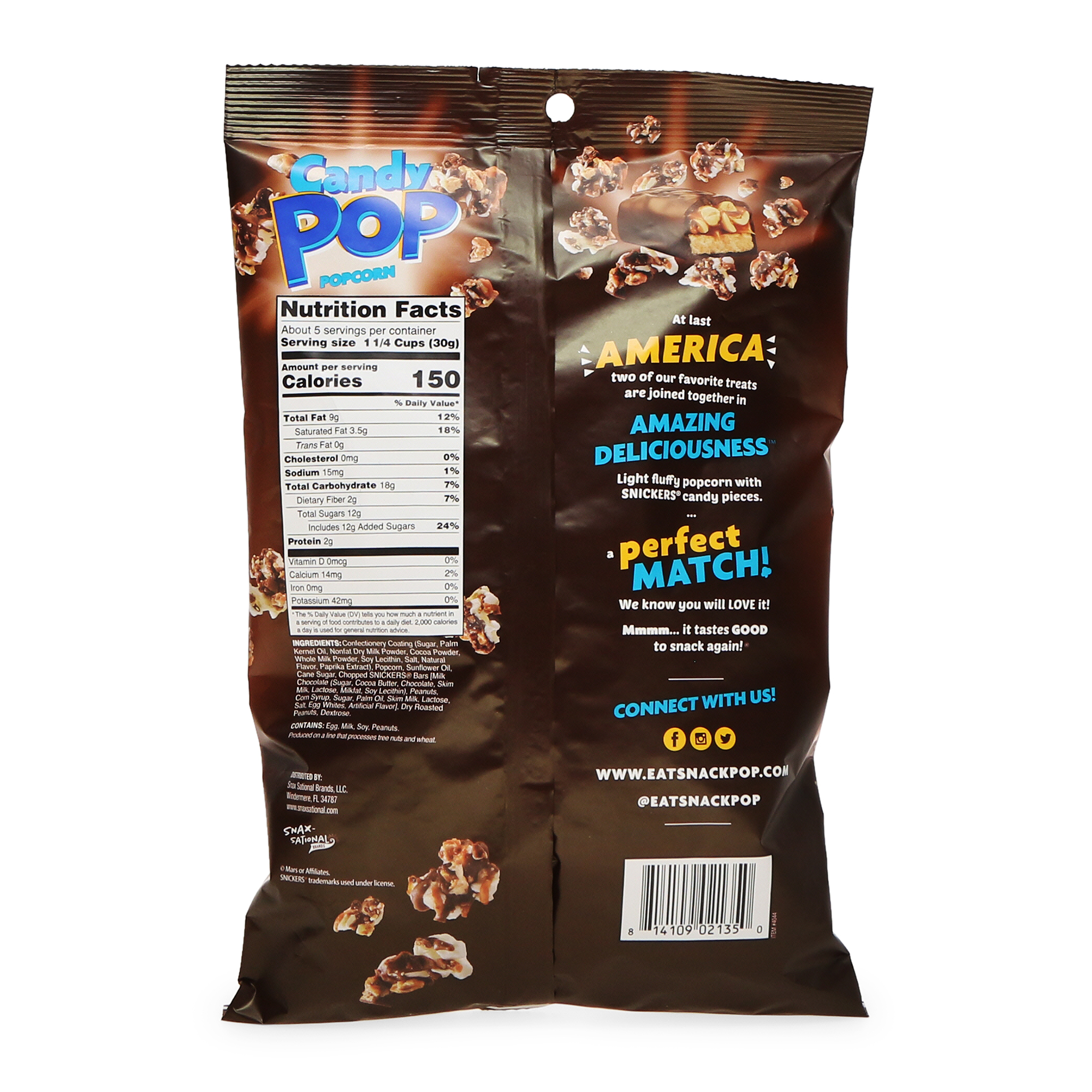 Snickers® Candy Pop® Popcorn 5.25oz