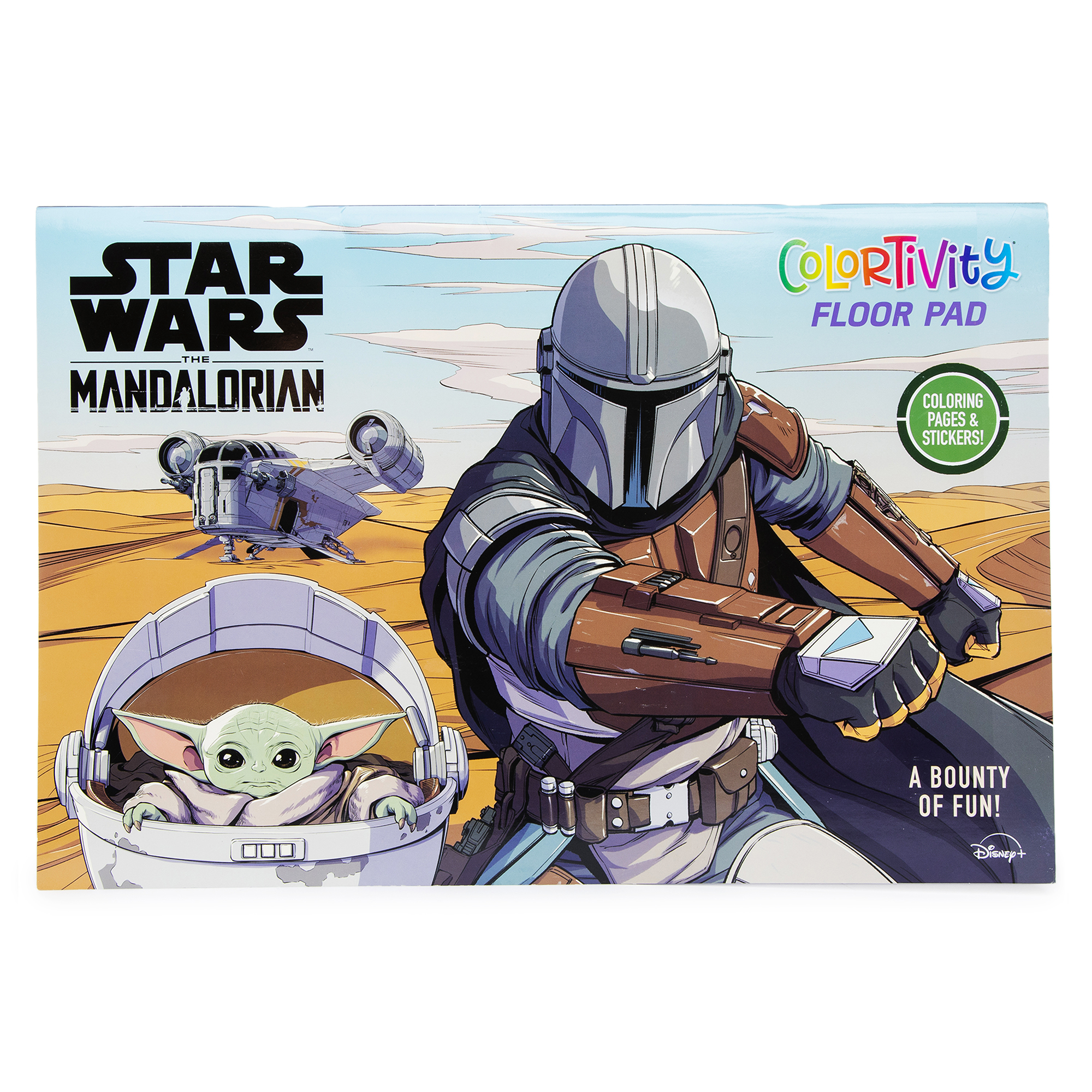 The Mandalorian™ & The Child Coloring Book Floor Pad w/ Stickers 18in x 11in