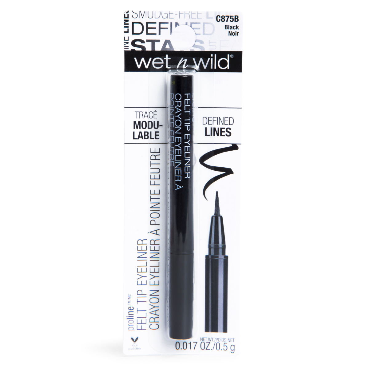 Wet N Wild® Proline Felt Tip Eyeliner Black
