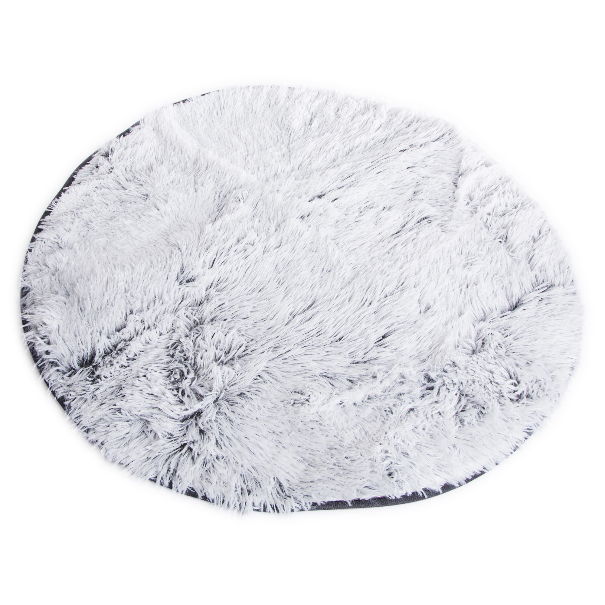 Round Faux Fur Accent Rug 2.5ft