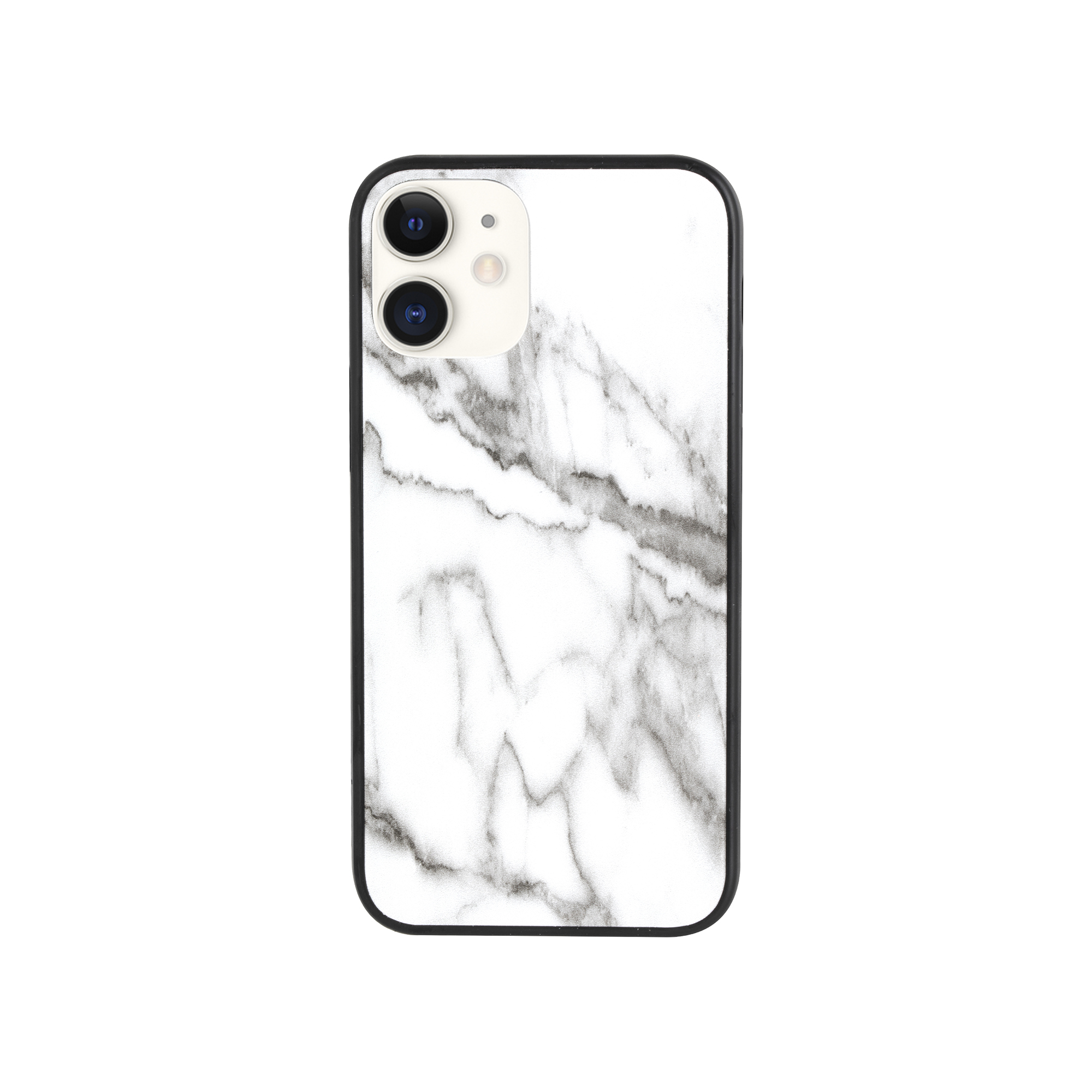 iPhone 12 Mini® Tempered Glass Phone Case - Marble
