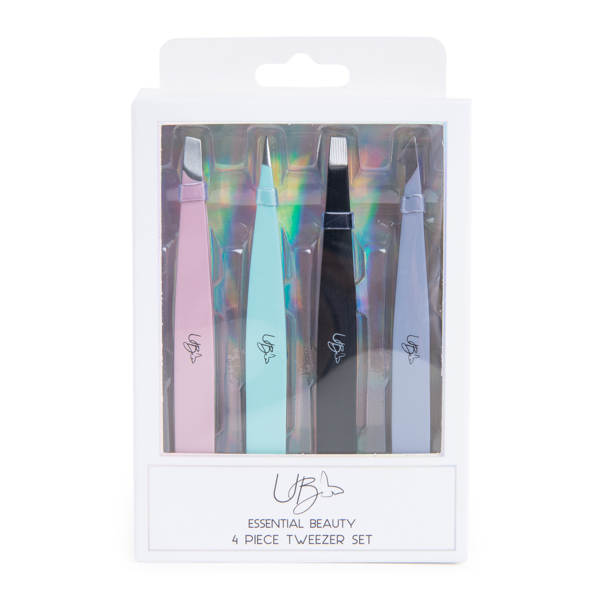 Essential Beauty 4-Piece Tweezer Set