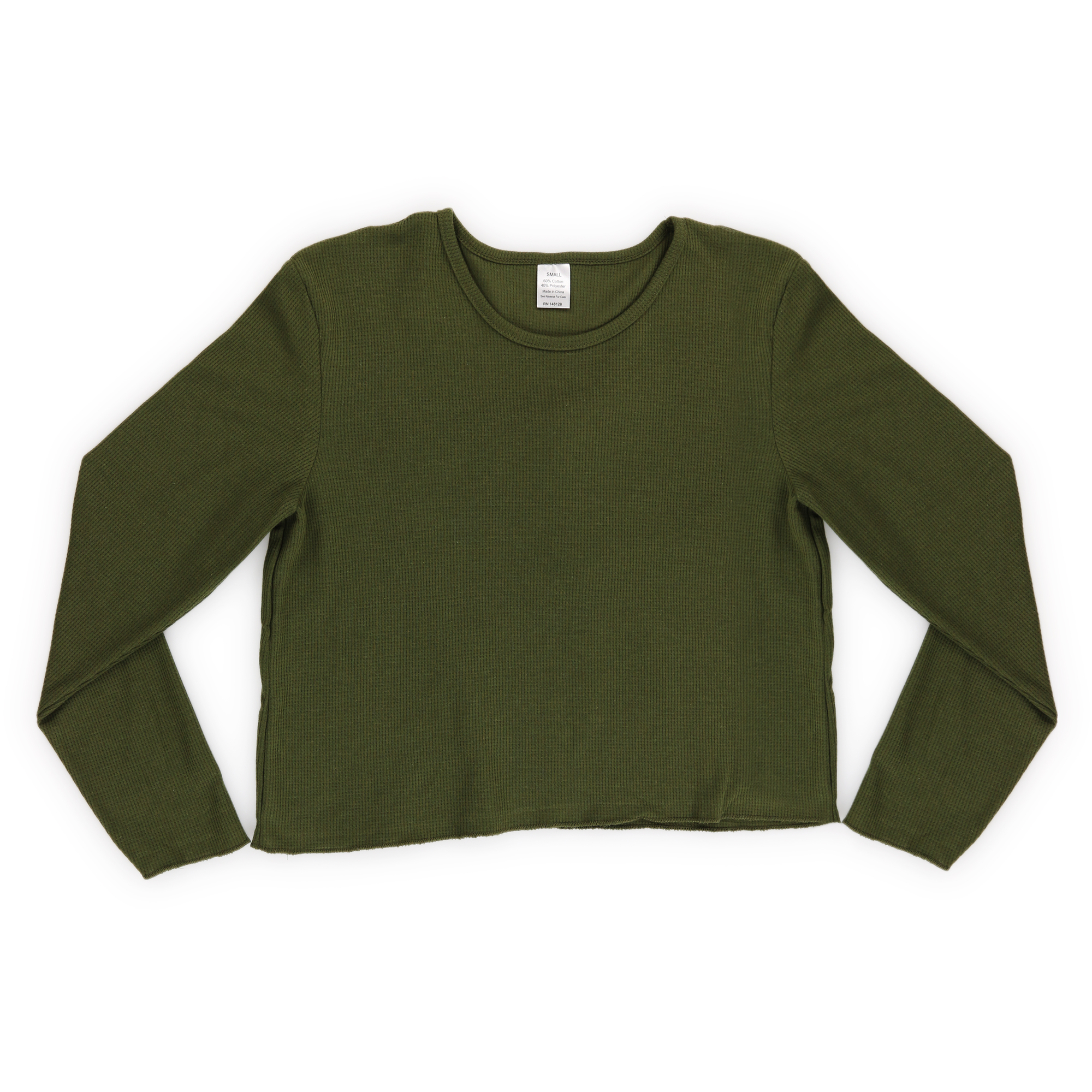 Juniors Thermal Top - Olive Green