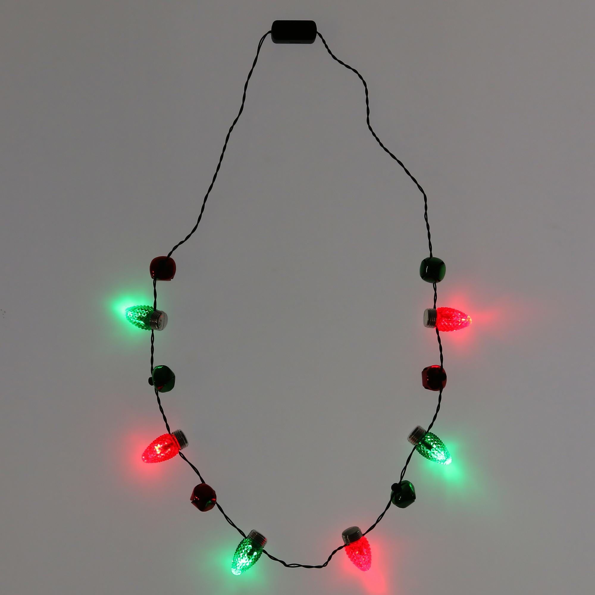 Holiday Jingle Bell Light Up Necklace