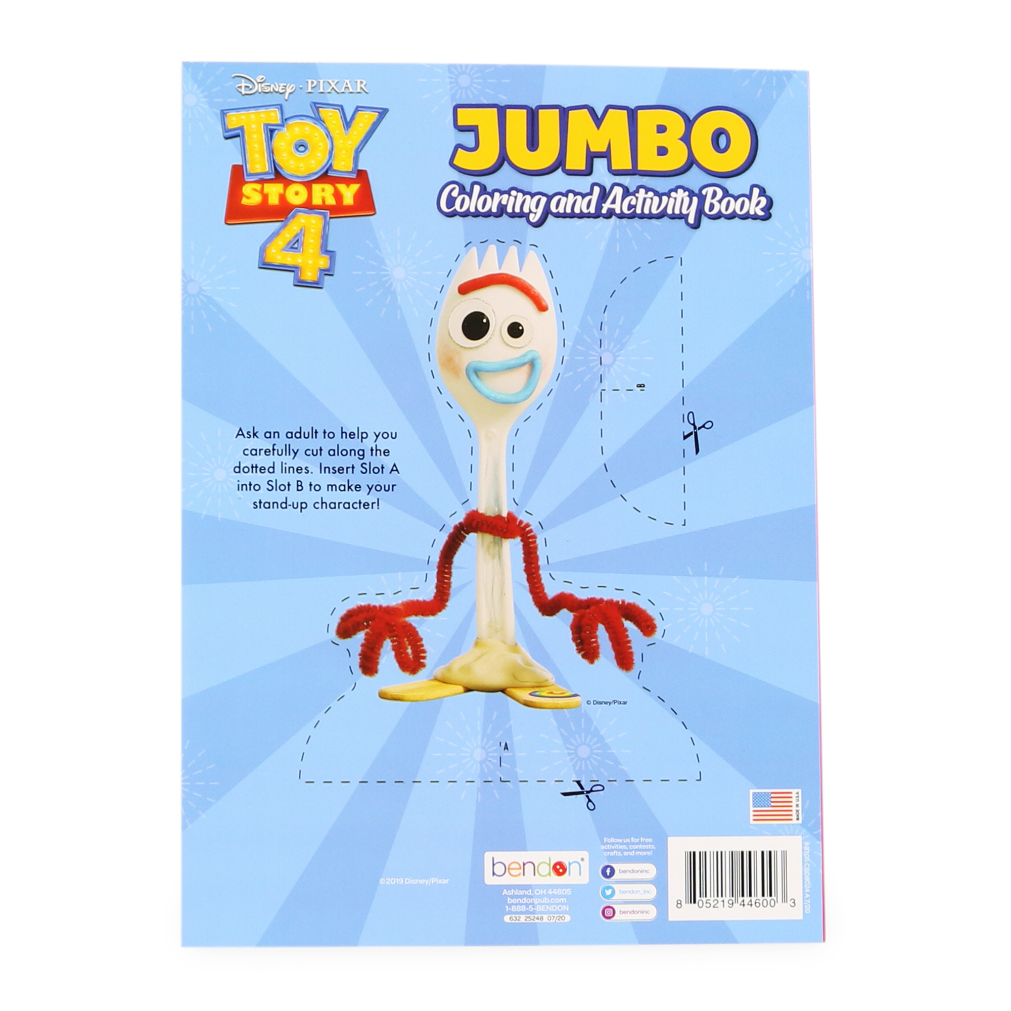 Disney Pixar Toy Story 4 Jumbo Coloring & Activity Book
