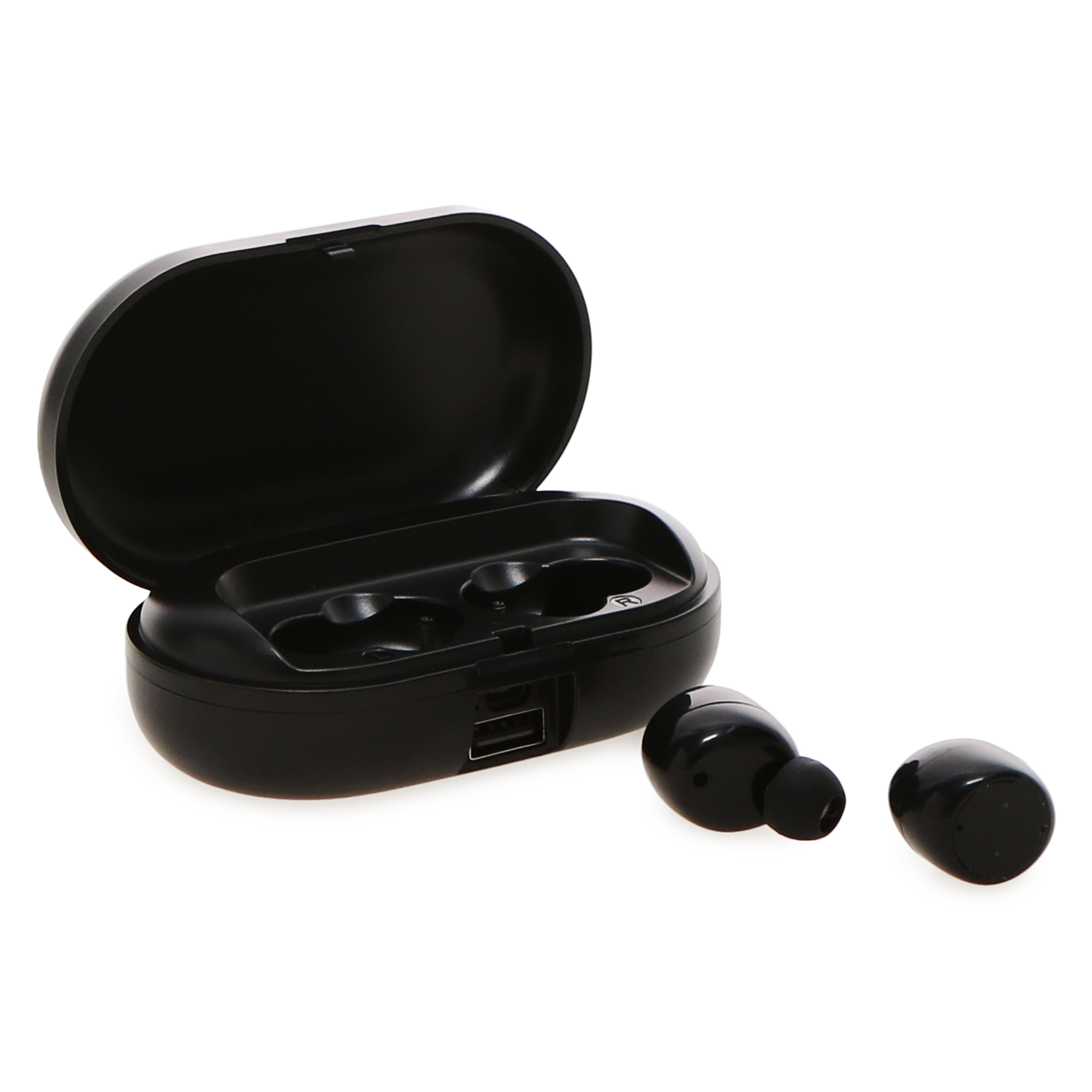 Power Bluetooth® Earbuds w/ Bank Charging Case