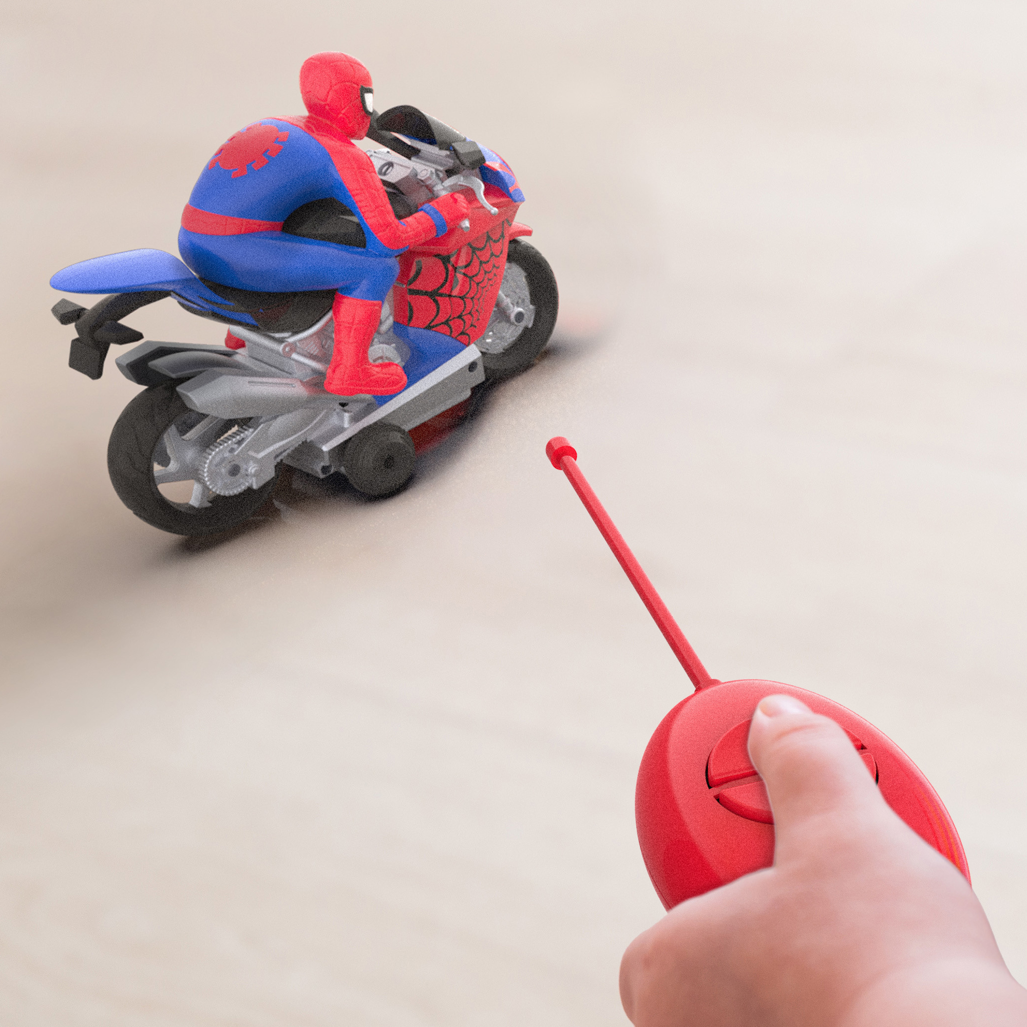 Remote Control Spider-Man Motorbike