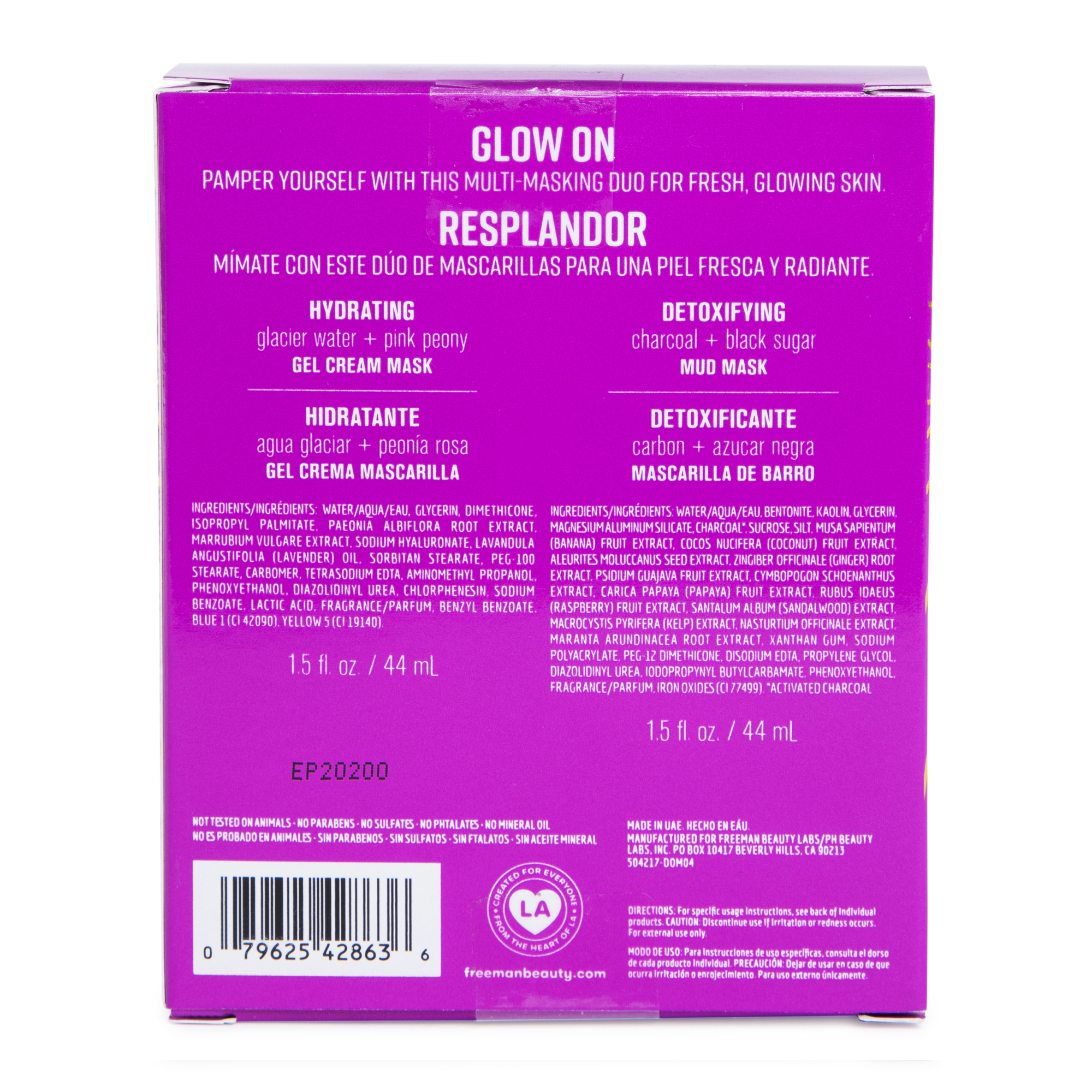 Freeman® For Everyone Face Mask Duo Set - Hydrating/Detoxifying