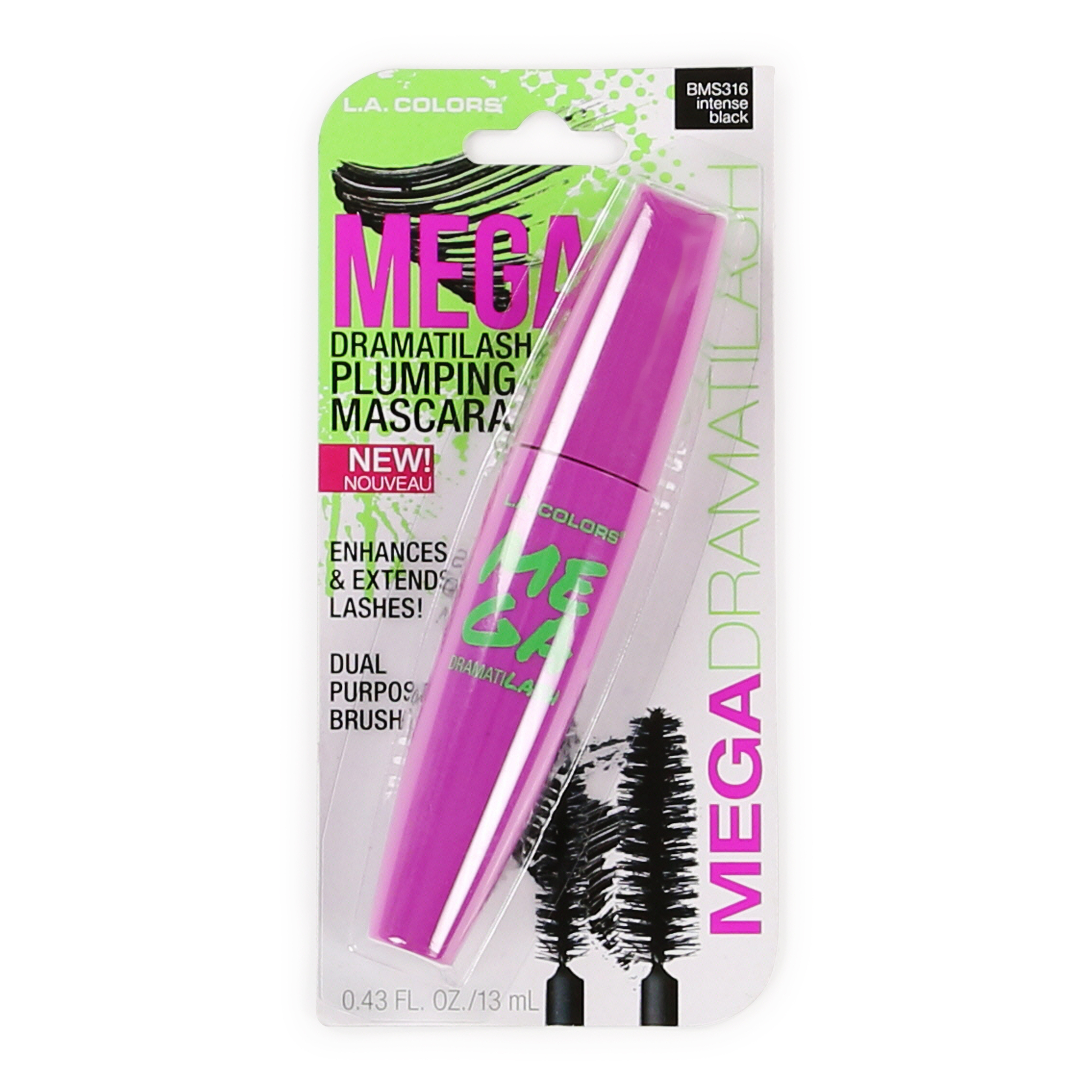L.A. Colors® Dramatilash Mega Plumping Mascara - intense Black