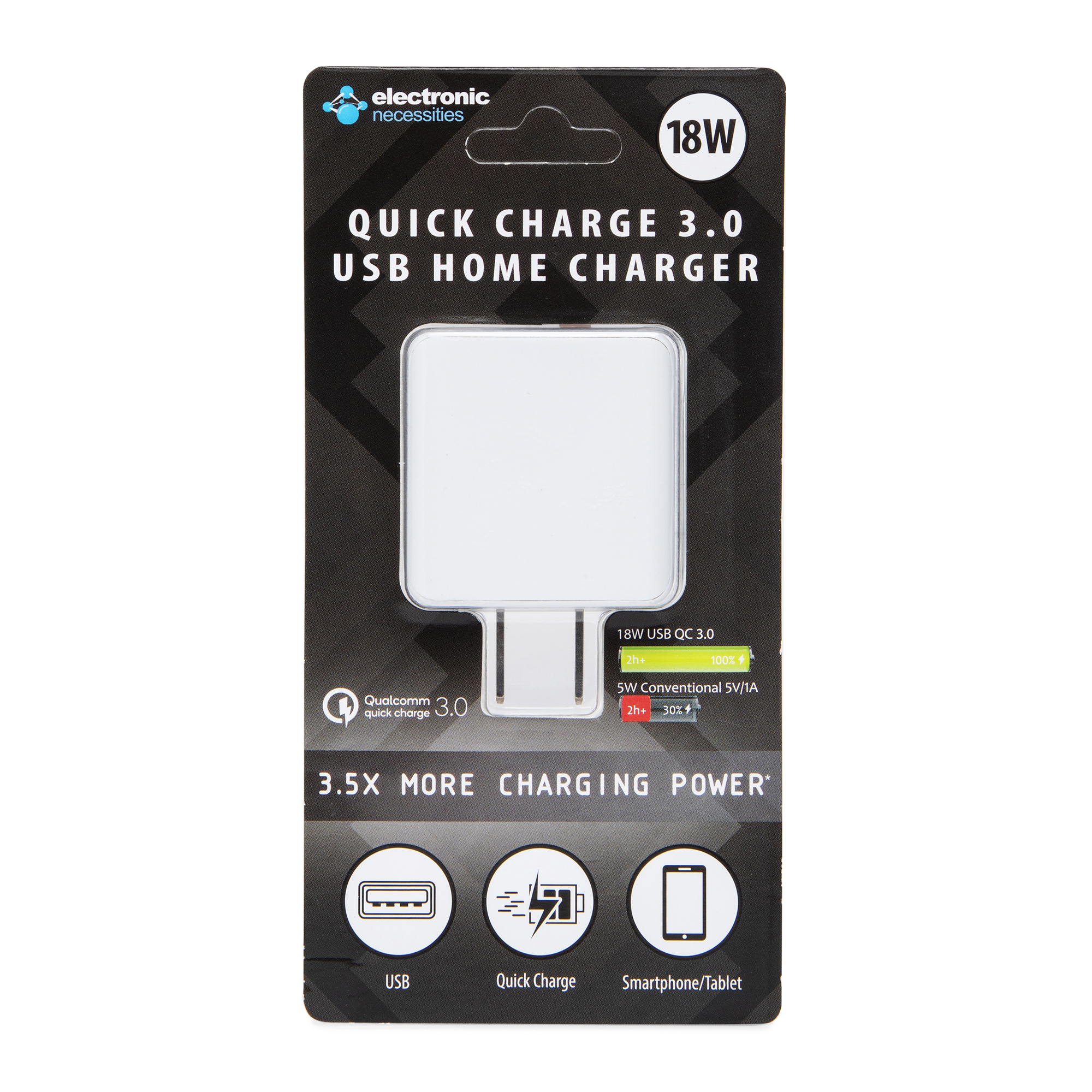 Quick-Charge 3.0 USB Wall Charger 18W