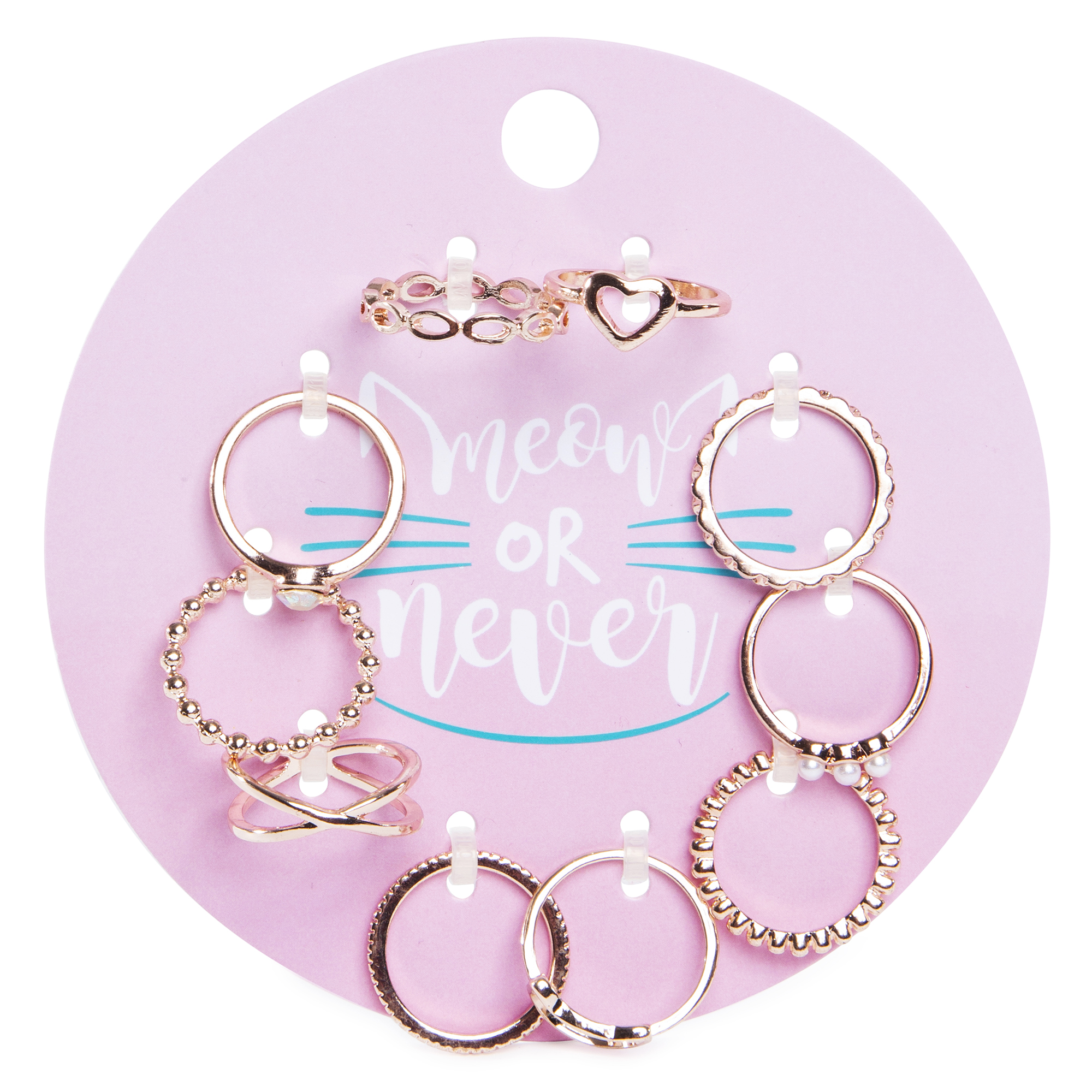 Cat's Meow Gold Rings 10-Pack