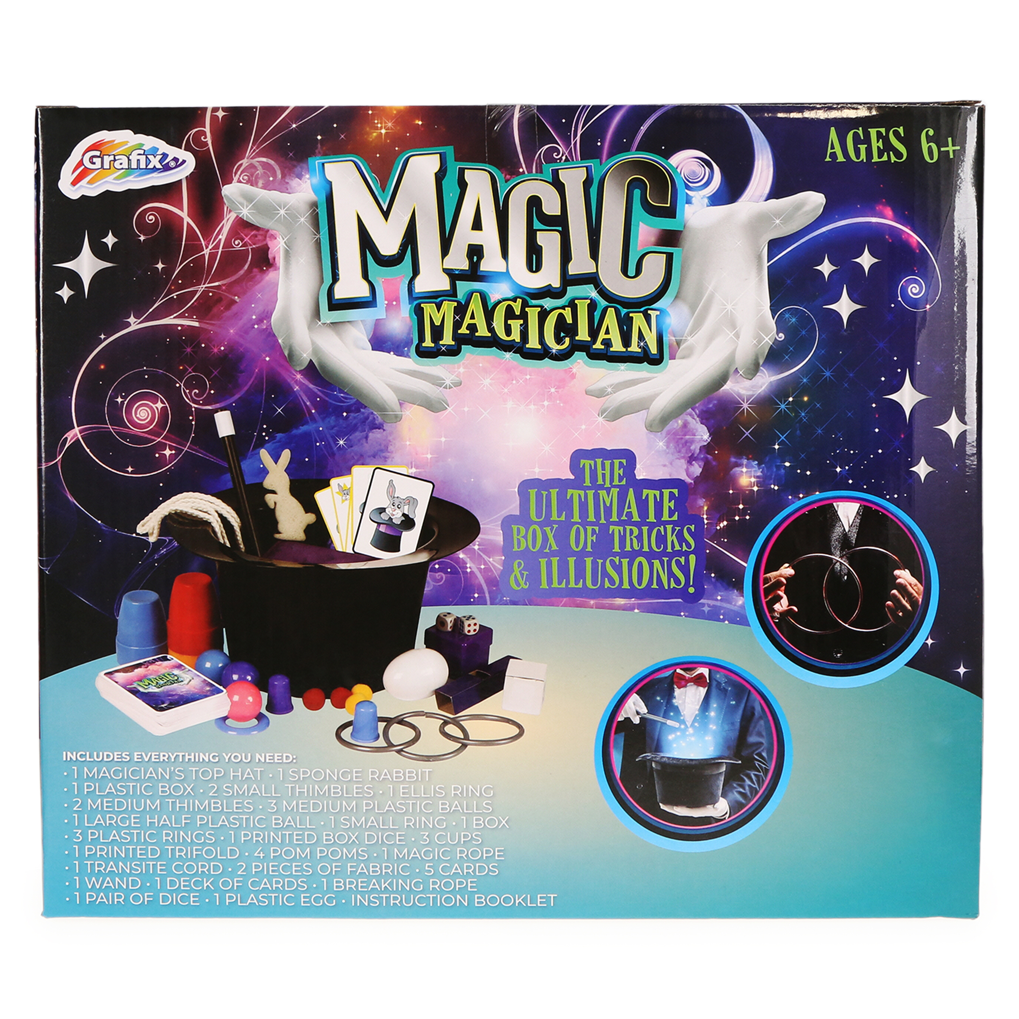 Deluxe Magician Kit w/ 150 Magic Tricks
