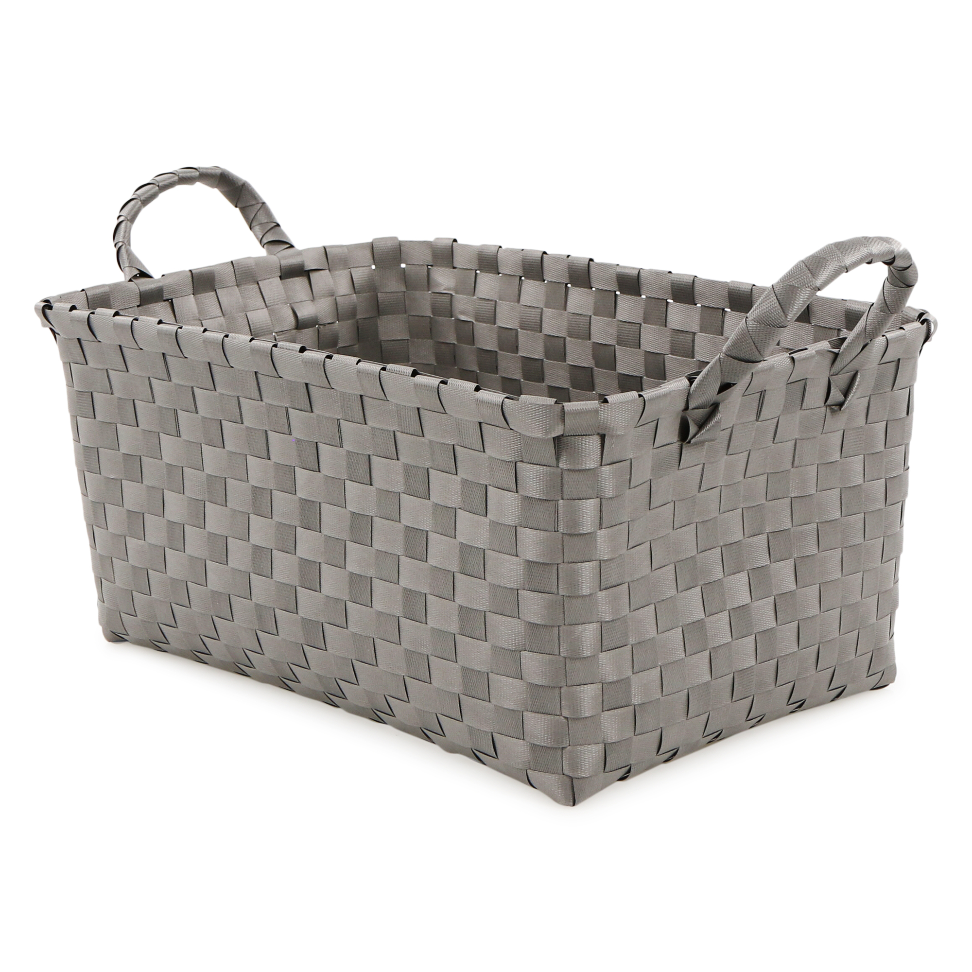 Woven Storage Bin w/ Handles 16in x 8in