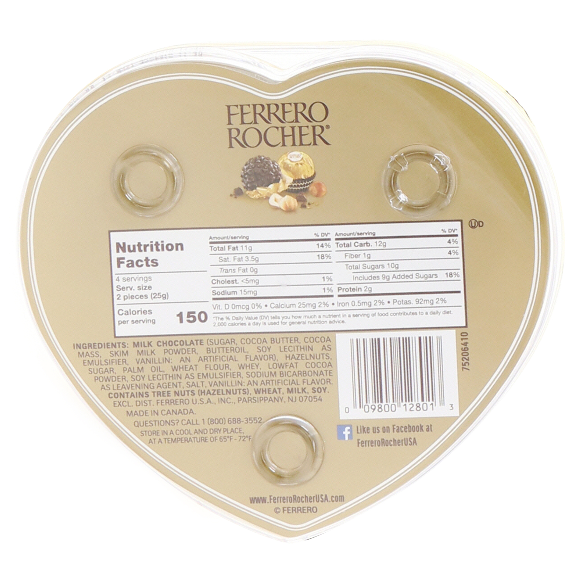 Ferrero Rocher® Heart Chocolate Box 8-Count