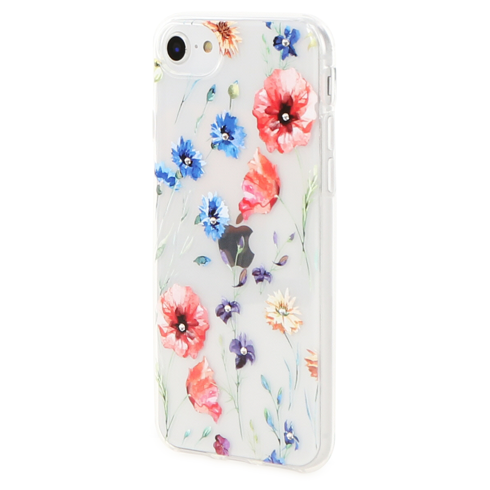 iPhone Se®/8®/7®/6® Crystal Phone Case - Floral