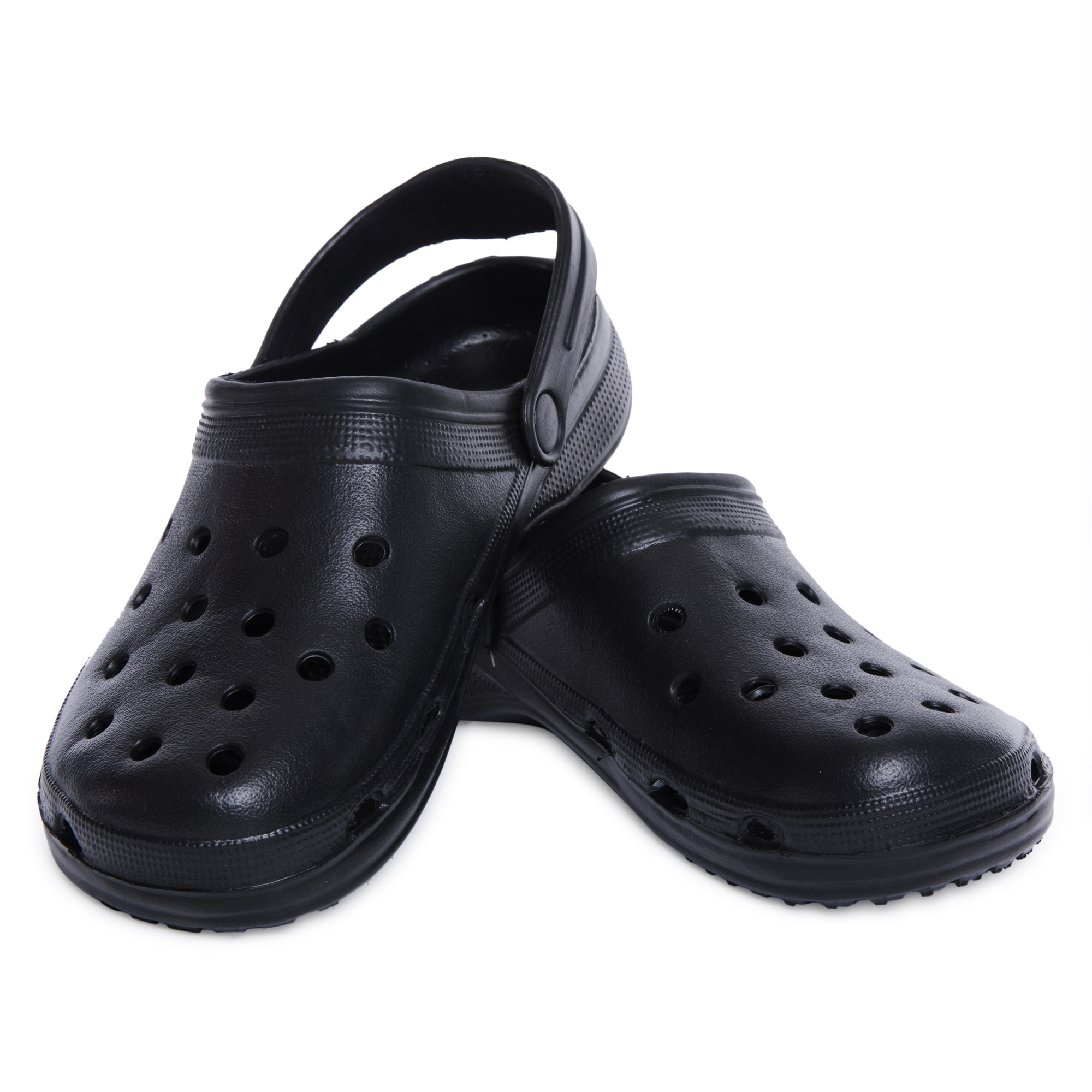 Ladies Black Gator Clogs