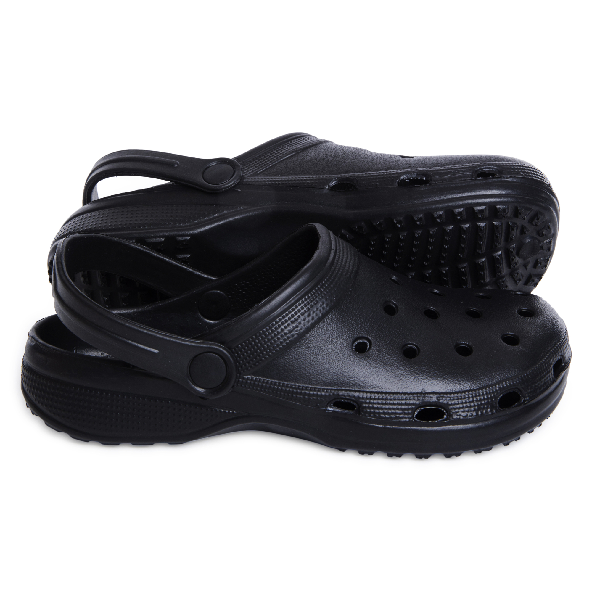 Ladies Black Gator Clogs