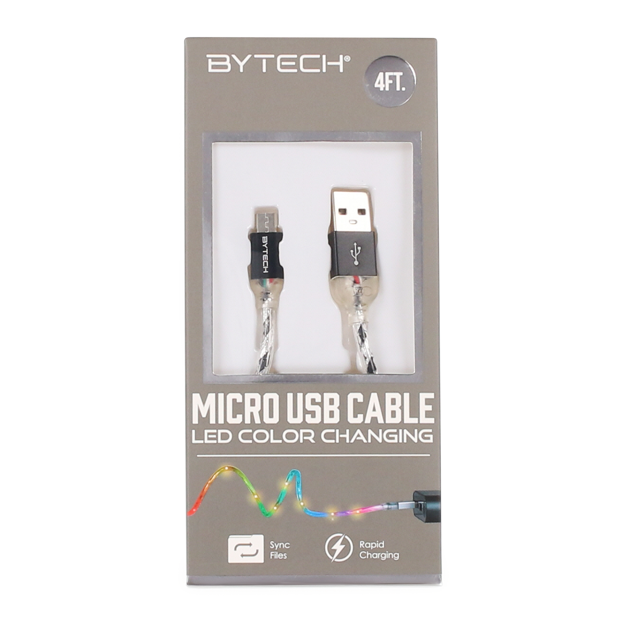 4ft LED Color Changing Micro-USB Cable