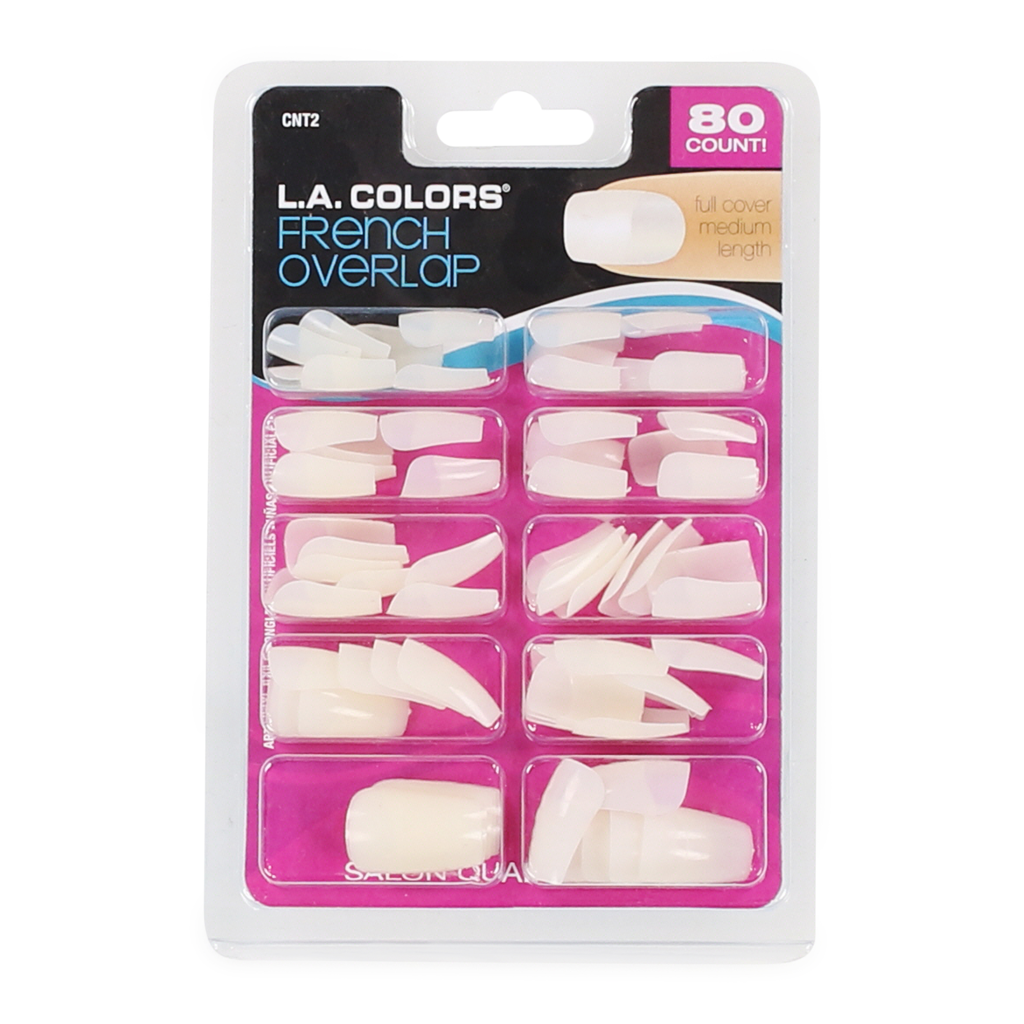 L.A. Colors® French Overlap Nail Tips 80-Count