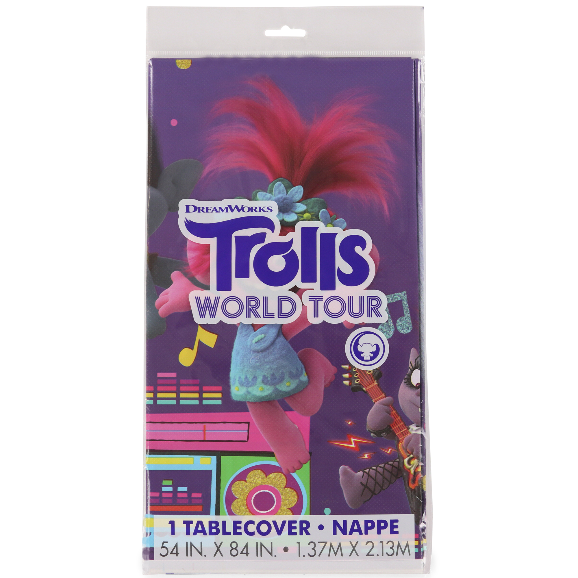 Trolls World Tour™ Party Table Cover 54in x 84in