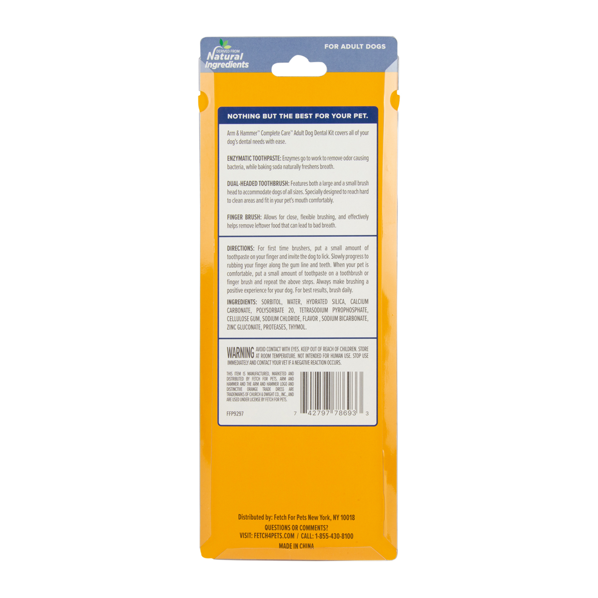 Arm & Hammer® Complete Care Dog Dental Kit