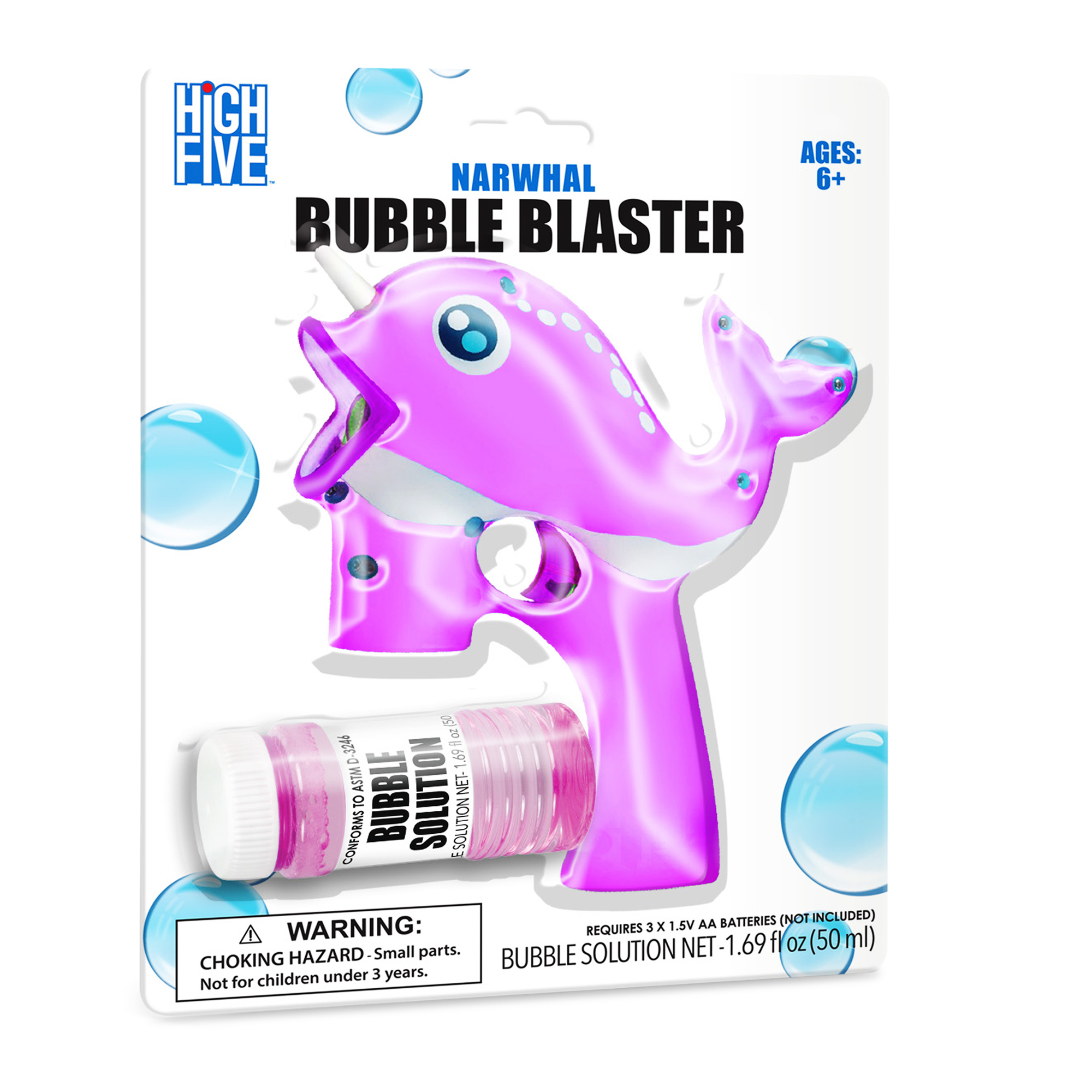 Narwhal Bubble Blaster w/ Bubble Solution