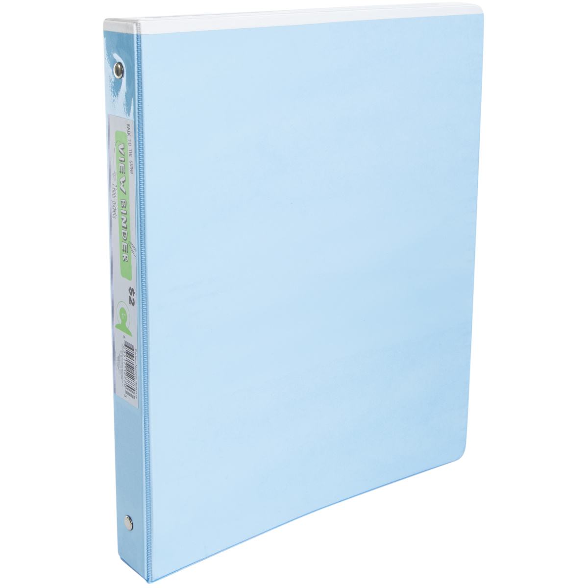 Neon Clear View 3-Ring Binder w/ Pockets 1in
