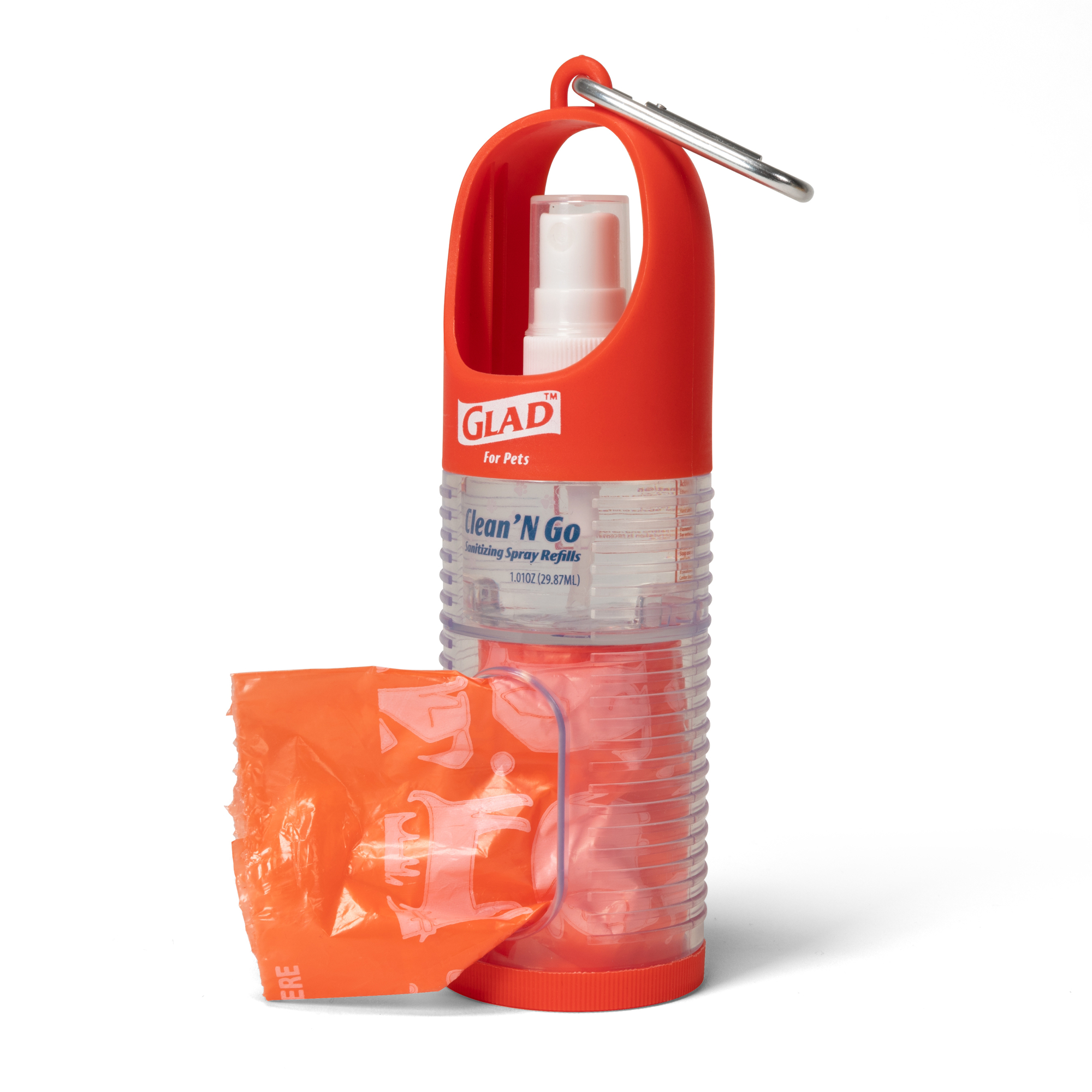Glad™ Clean ‘N Go Pet Waste Bag Dispenser + Sanitizing Spray