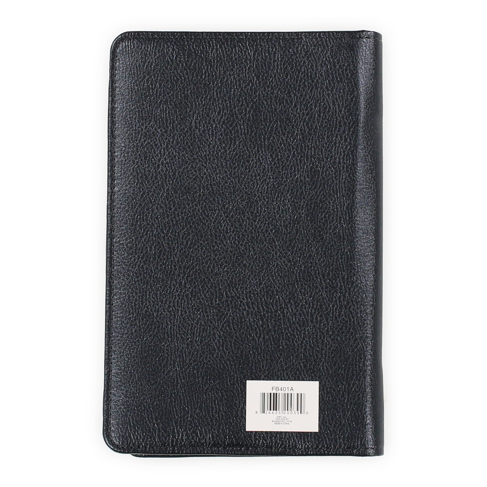 Faux Leather Padded Zipper Journal