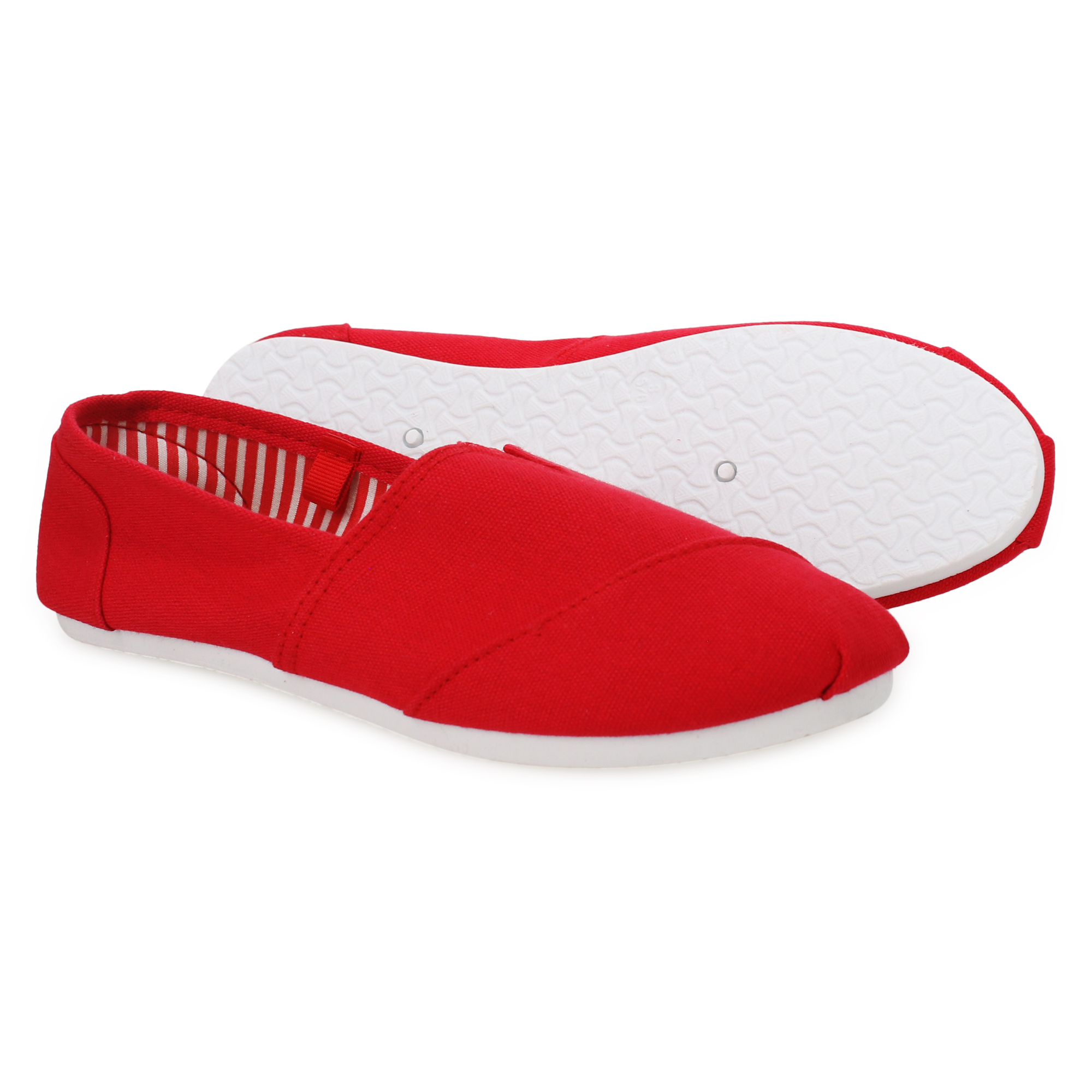 Ladies Canvas Slip-On Shoes