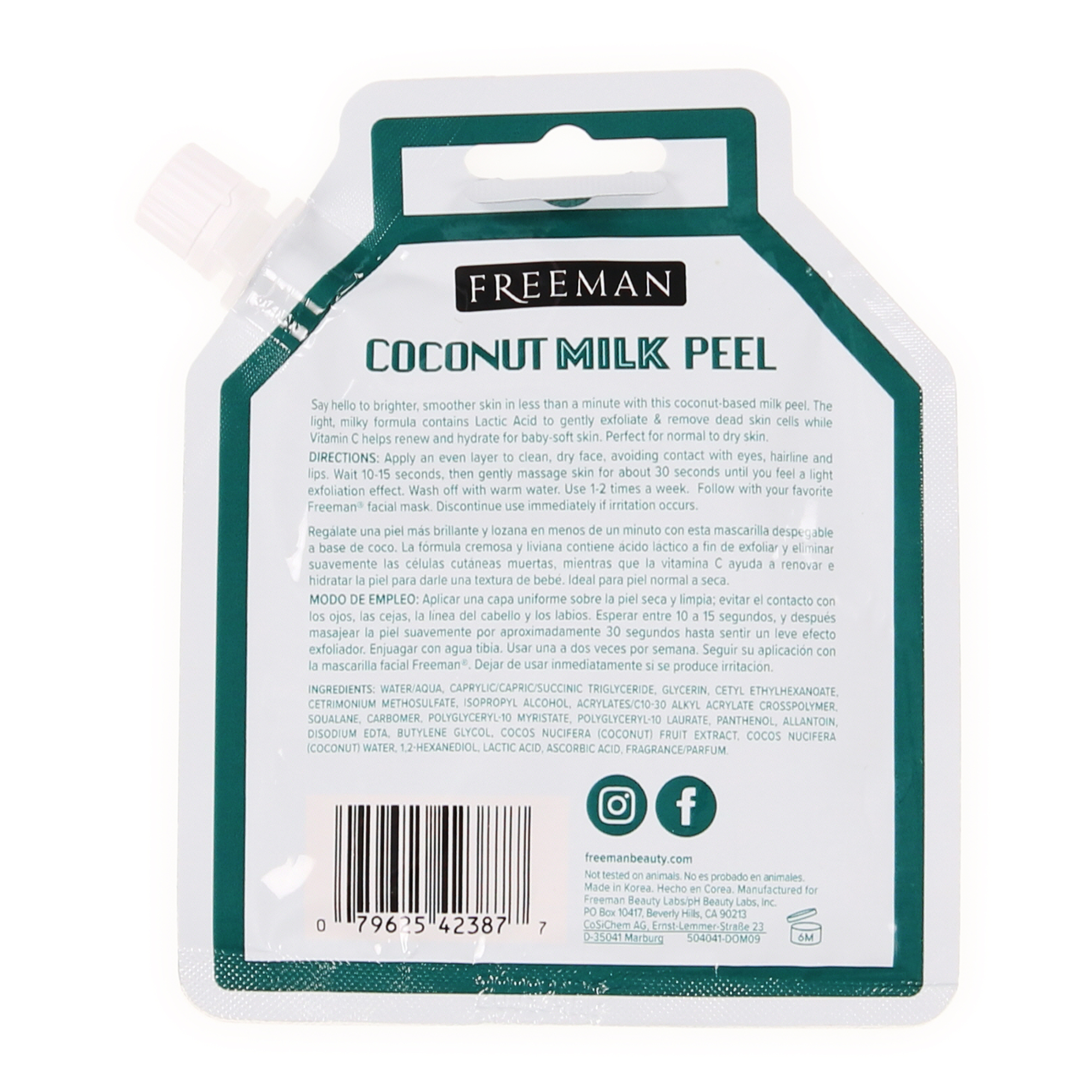 Freeman® Coconut Milk Peel 1.18 oz
