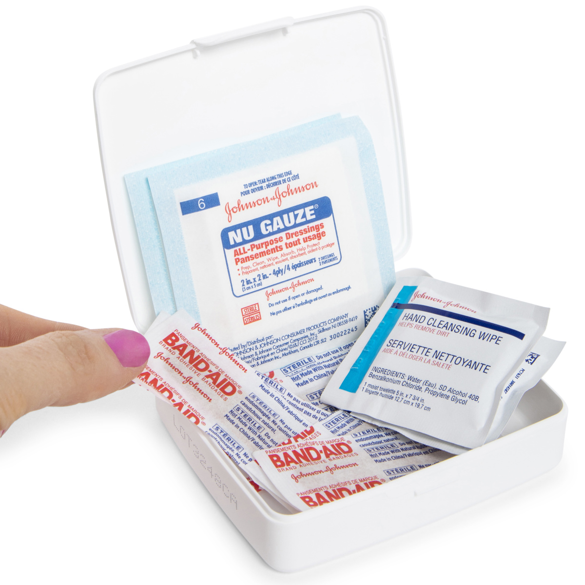 Johnson & Johnson First Aid To Go!® 12-Piece Kit