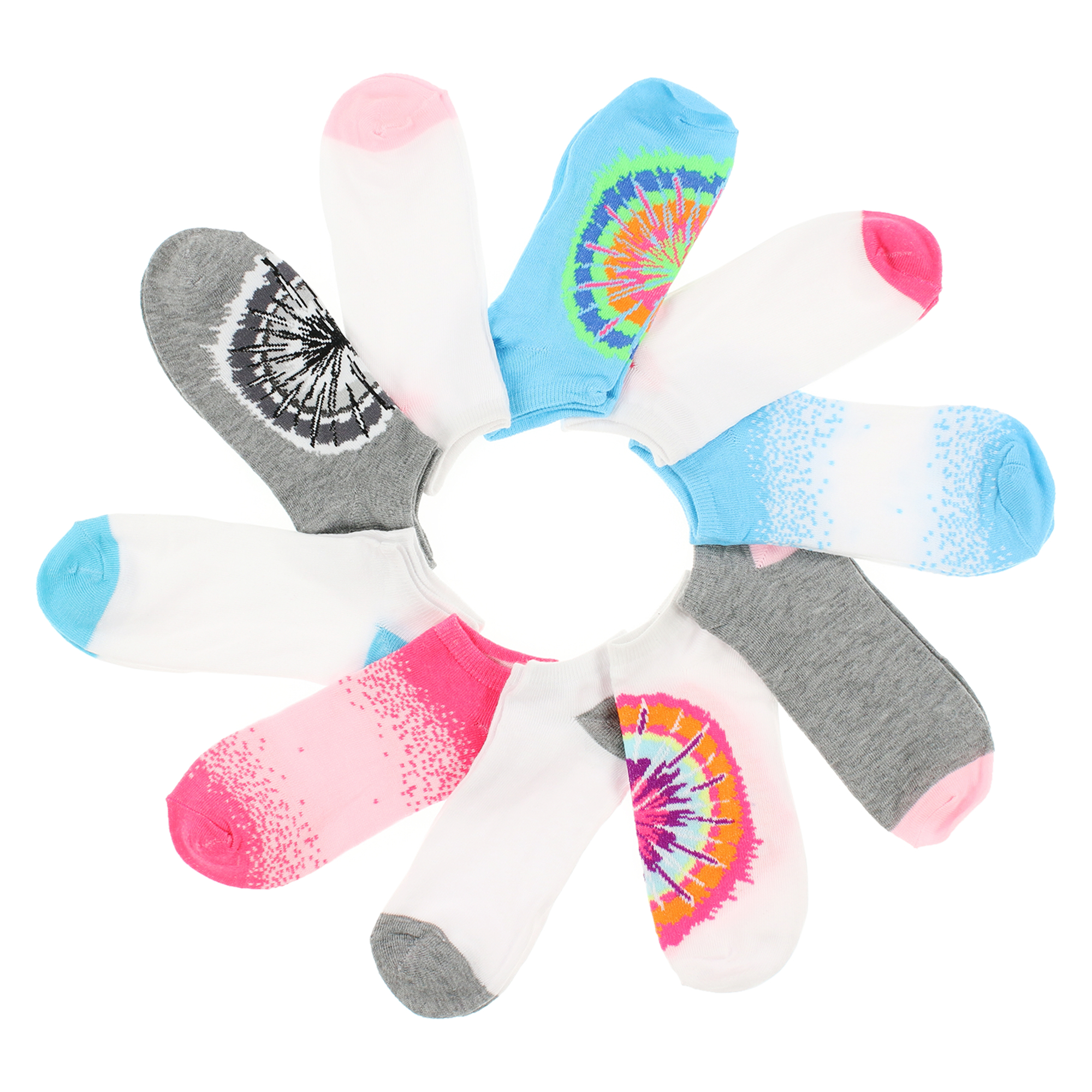 Ladies Low Cut Ankle Socks 10-Pack