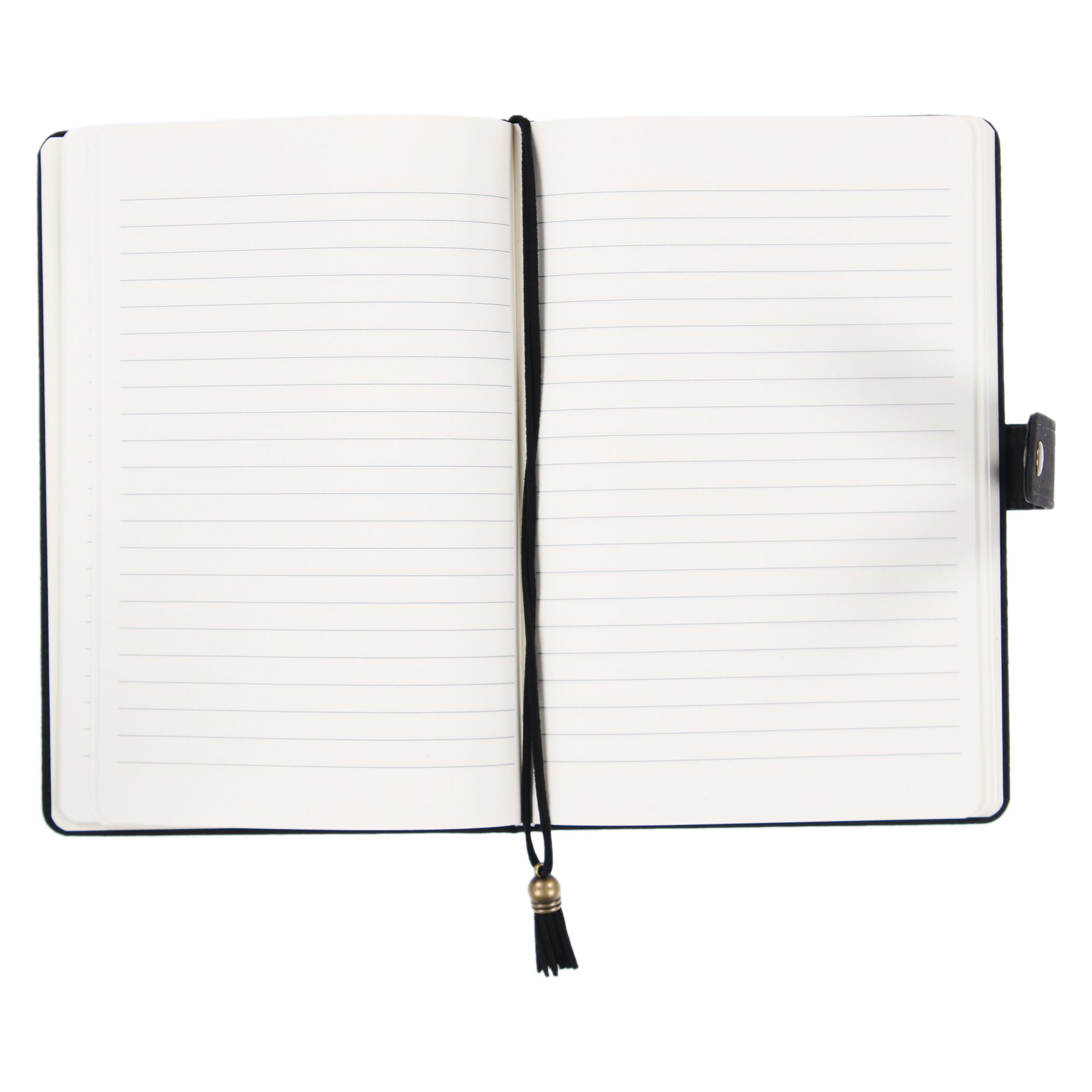 Suede Journal With Snap Closure & Bookmark