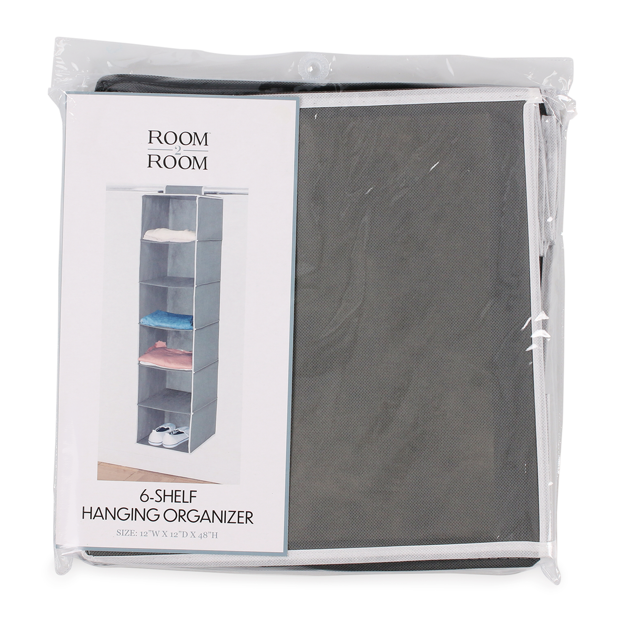 6-Shelf Hanging Organizer 48in x 12in