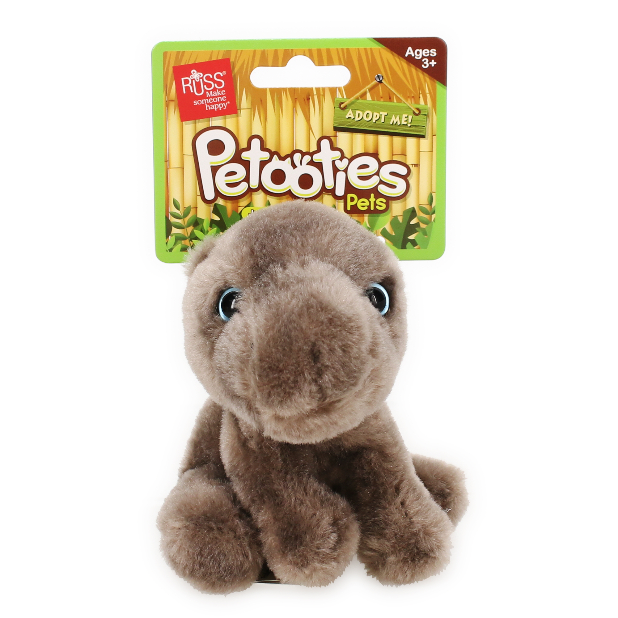 Russ® Petooties™ Pets - Hippo Stuffed Animal 5in