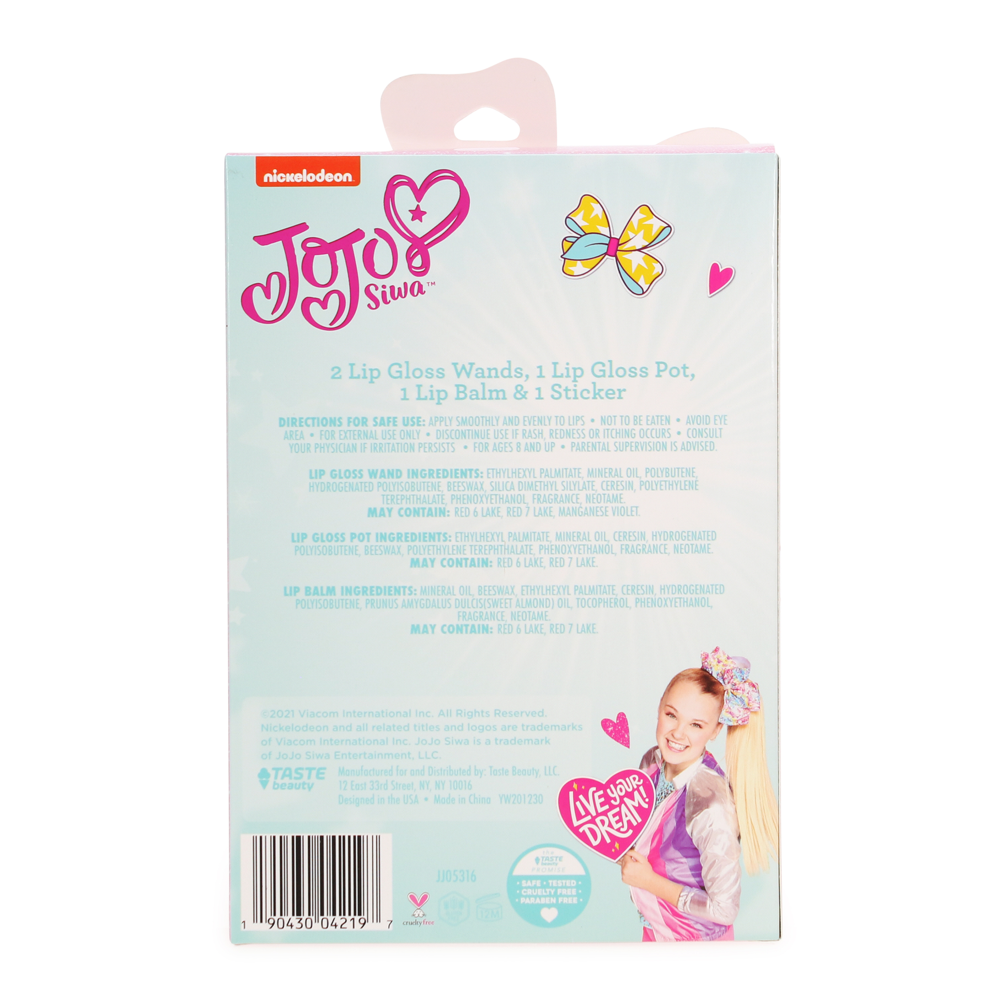 Jojo Siwa™ Sweet Lip Set 5-Piece