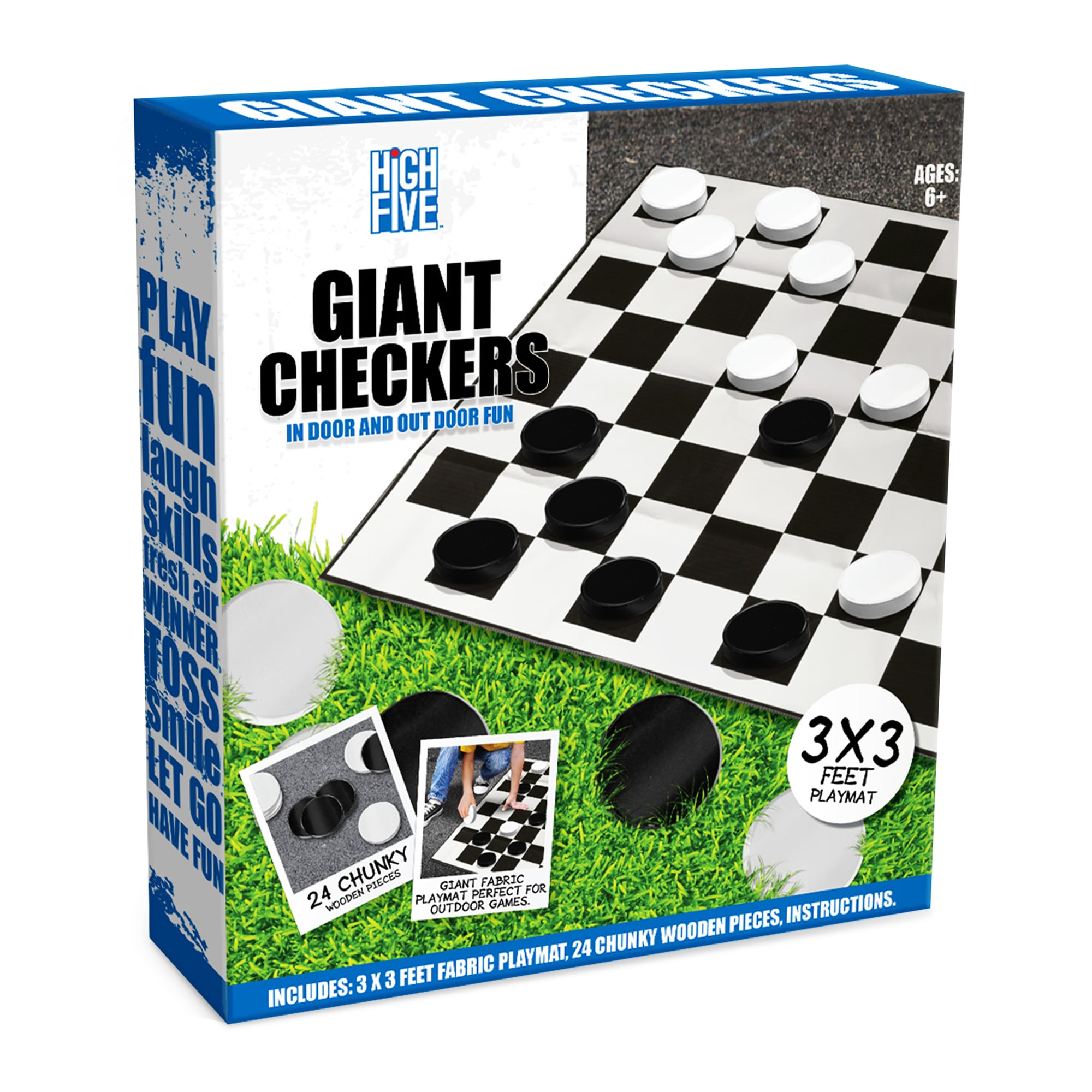 Giant Checkers Or Chess Set 3ft x
