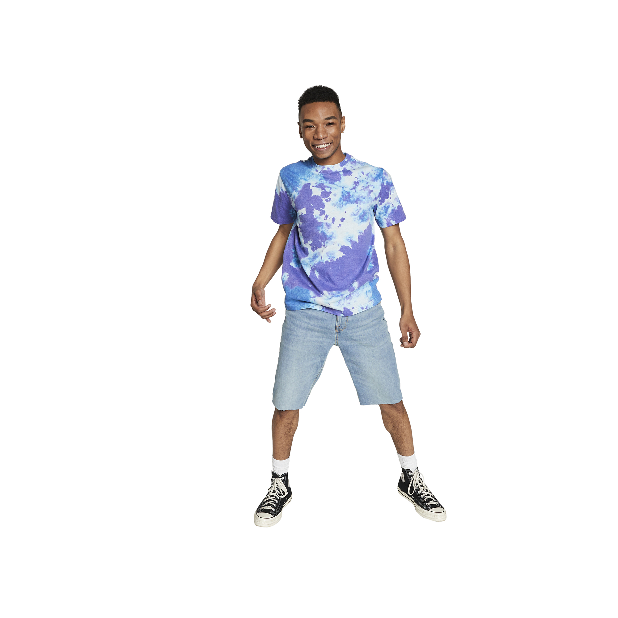 Tie Dye Tee - Blue & Purple