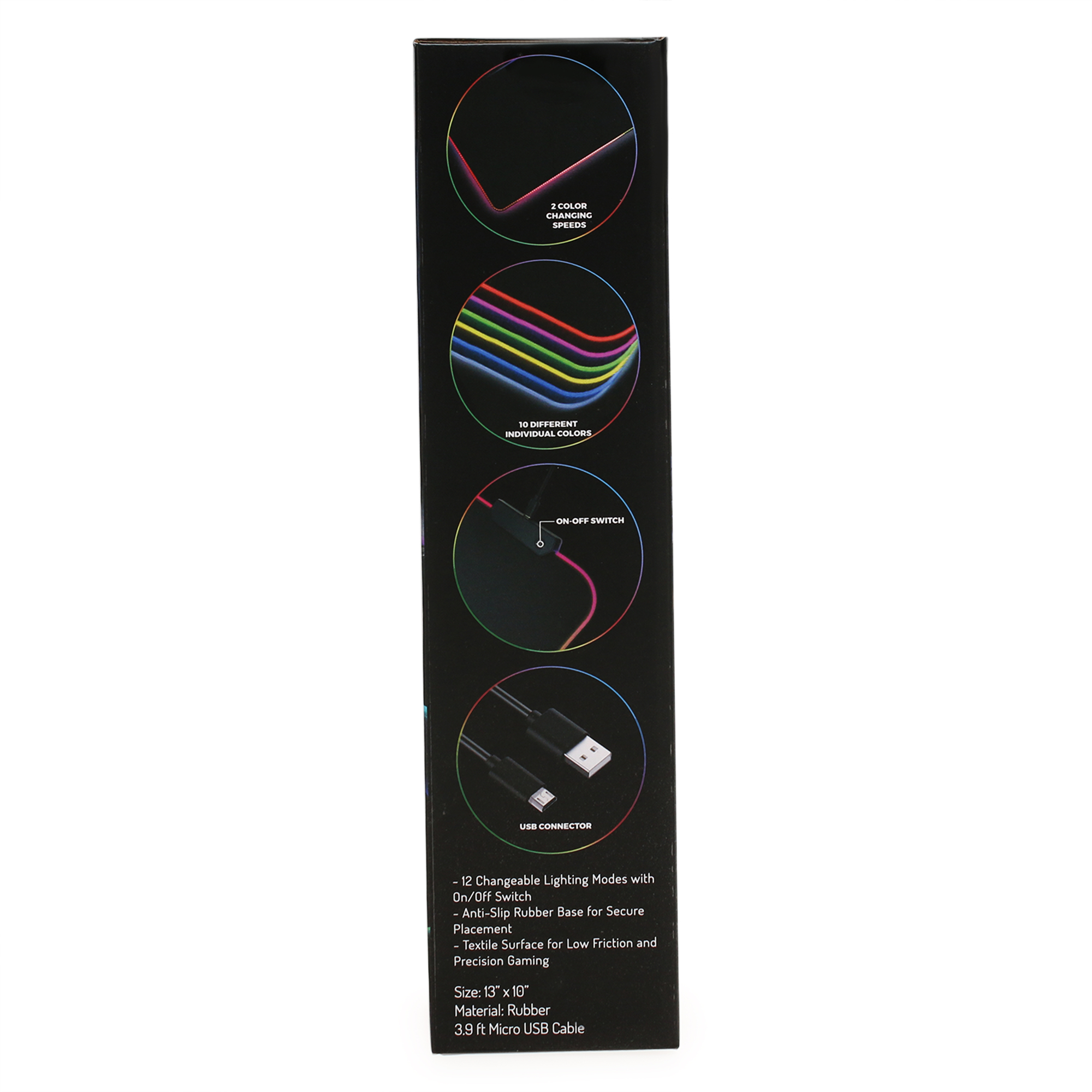 LED Gaming Mousepad 13in x 10in
