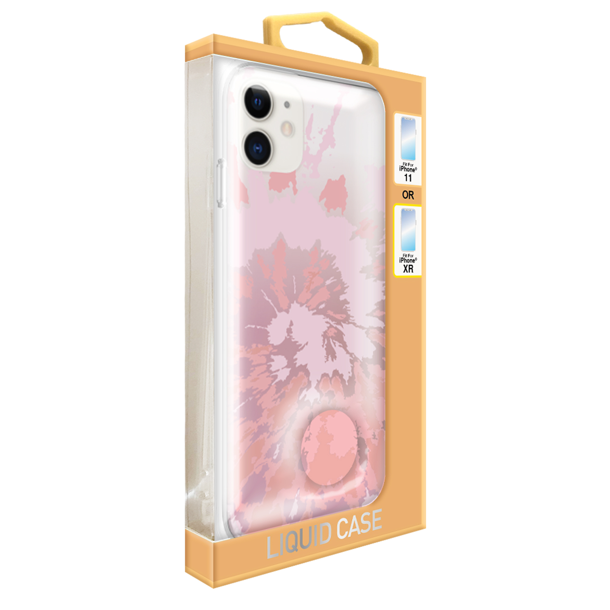 iPhone 11®/Xr® Liquid Phone Case - Pink Tie Dye