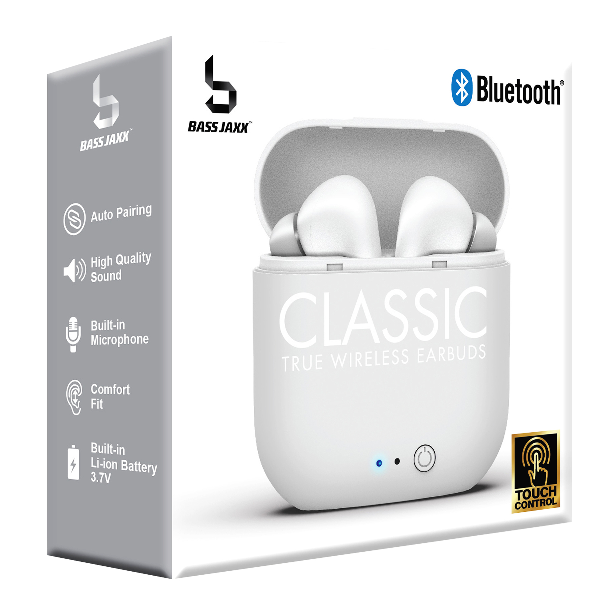 Classic Bluetooth® Earbuds With Mic