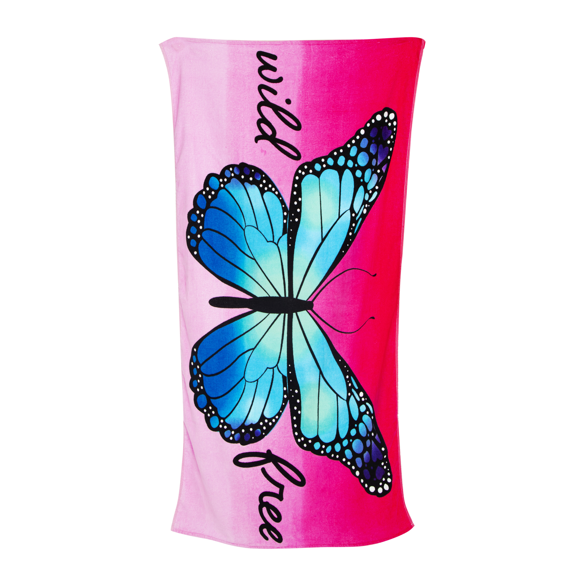 Blue Butterfly Beach Towel 30in x 60in