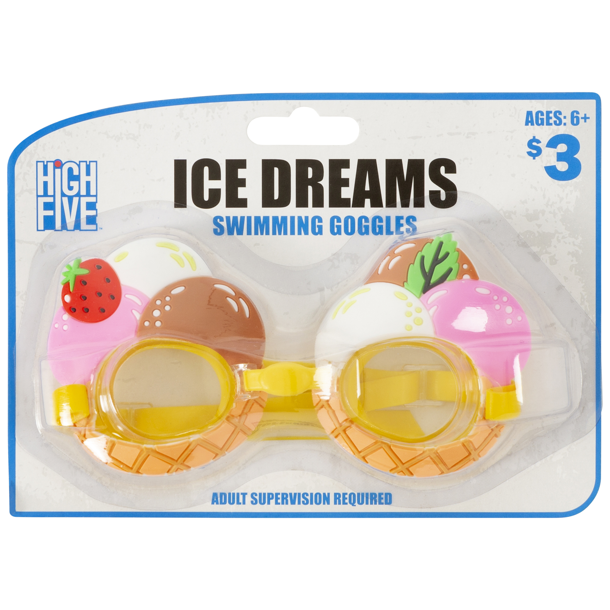Molded Novelty Swim Goggles- Unicorn Or Ice Cream