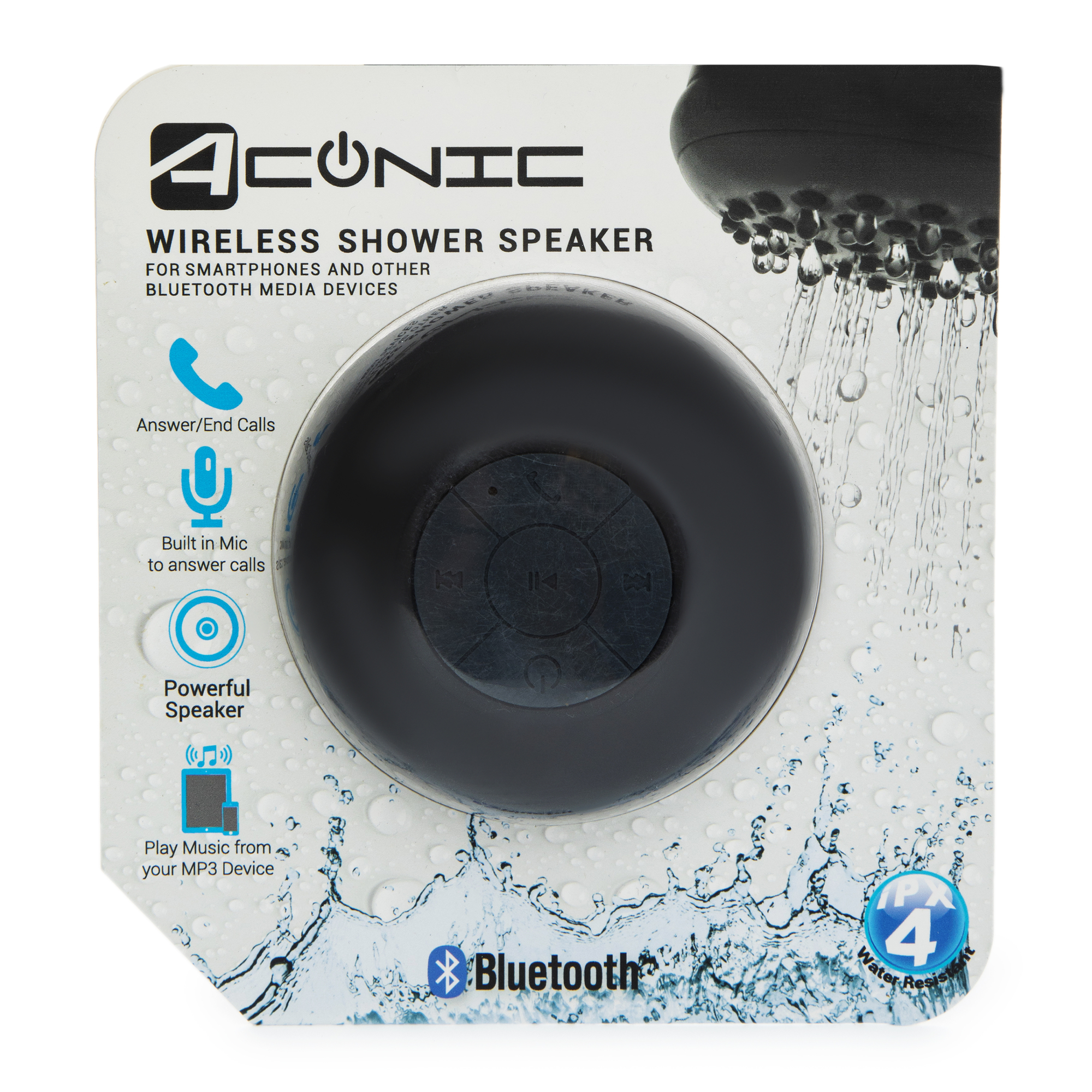 Wireless Bluetooth® Shower Speaker w/ Mic