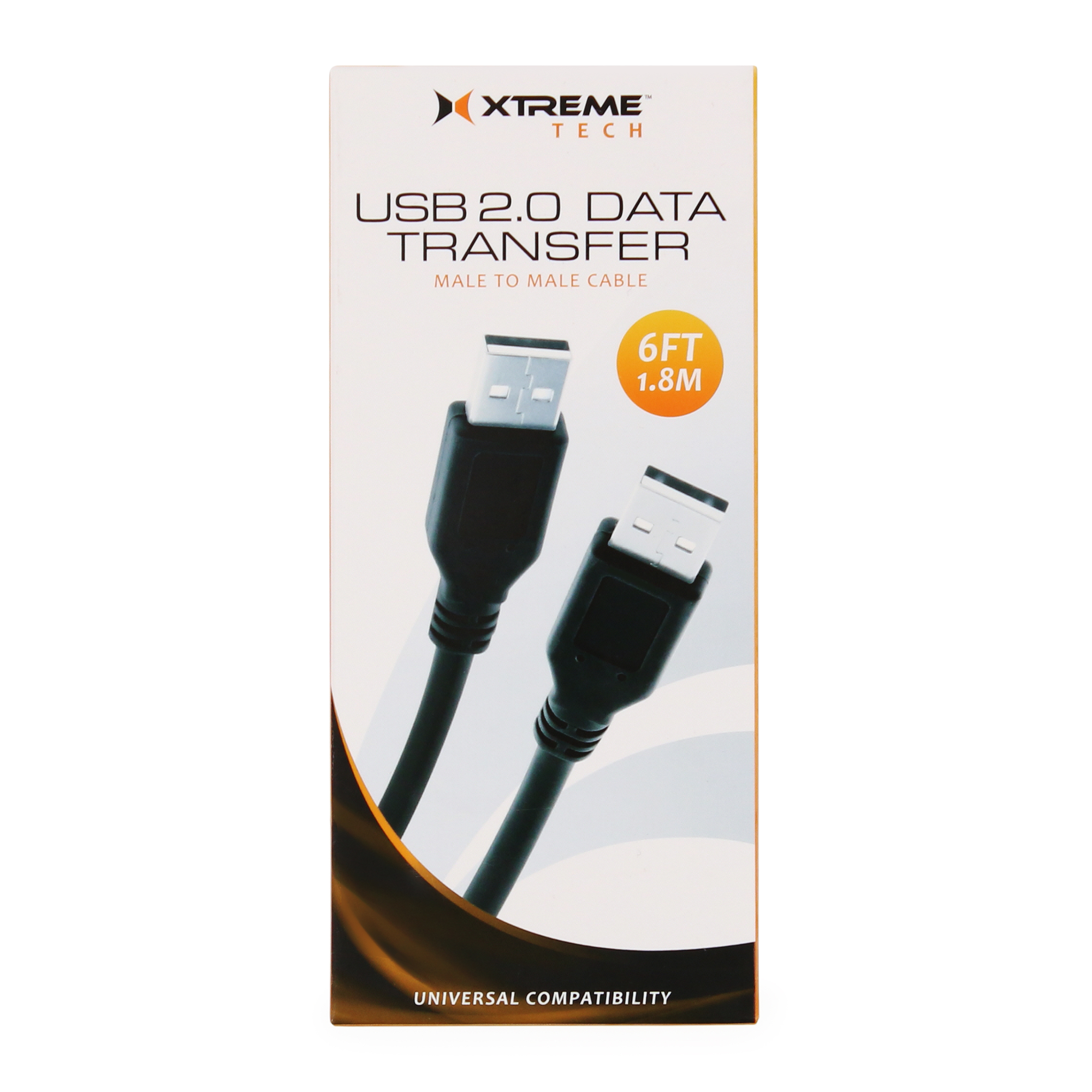 6ft USB Cable, Male To Male