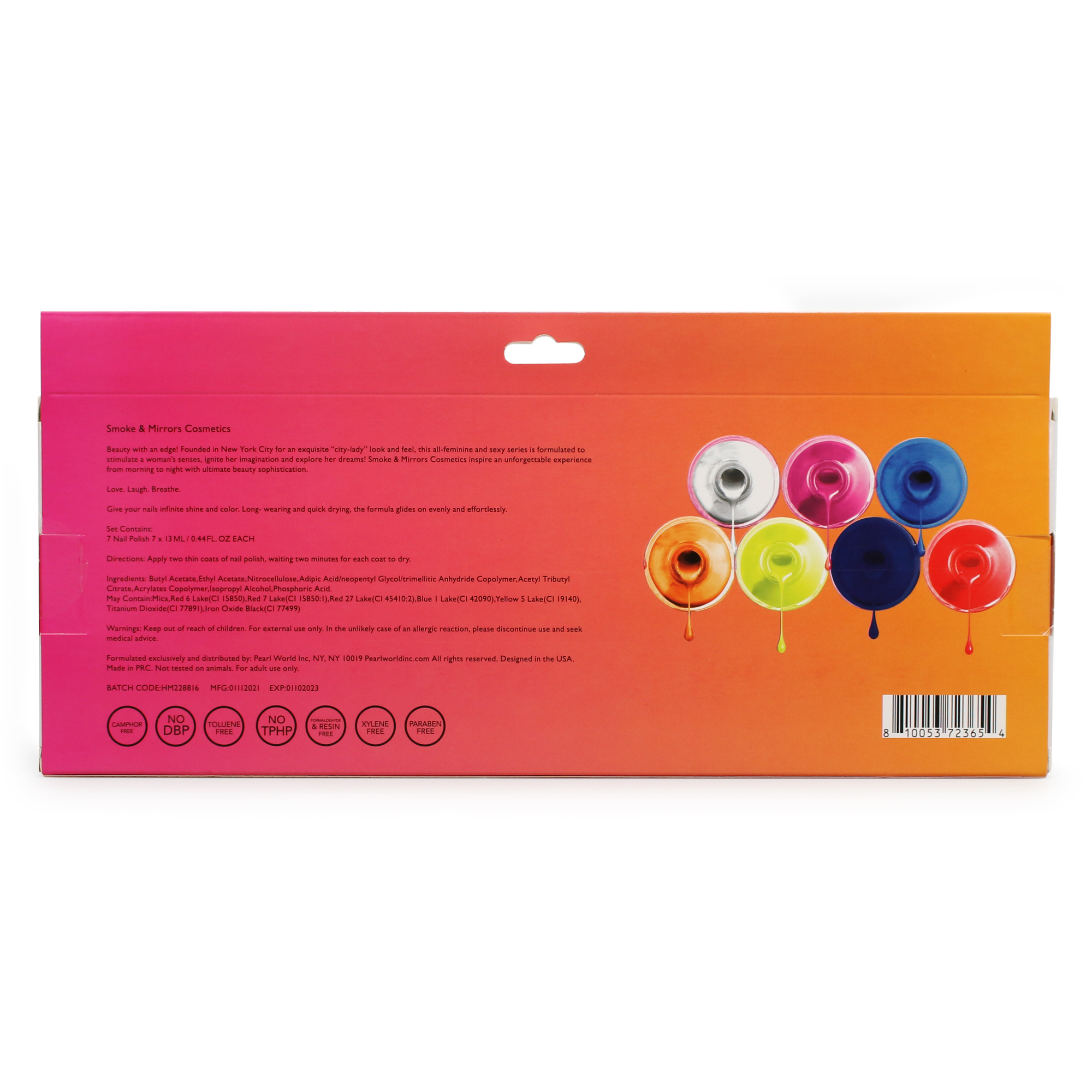 Smoke & Mirrors Brights Nail Polish 7-Piece Set