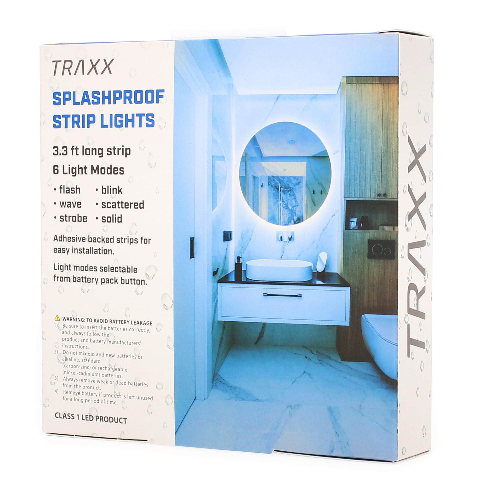 Splash-Proof LED Light Strip 3.3ft